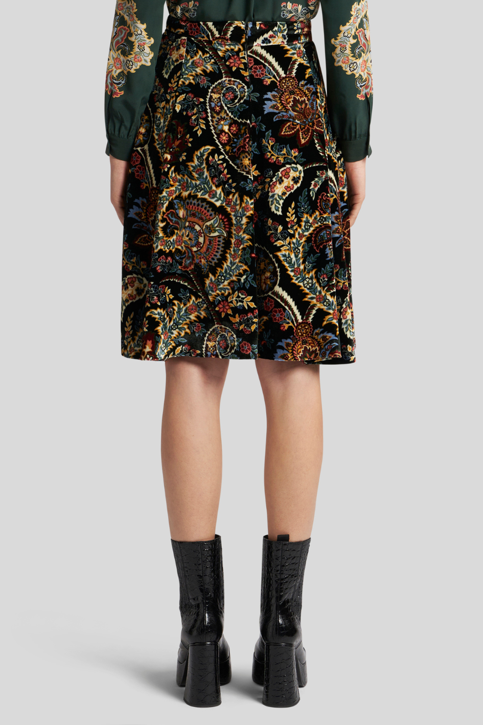 Midi Paisley Skirt