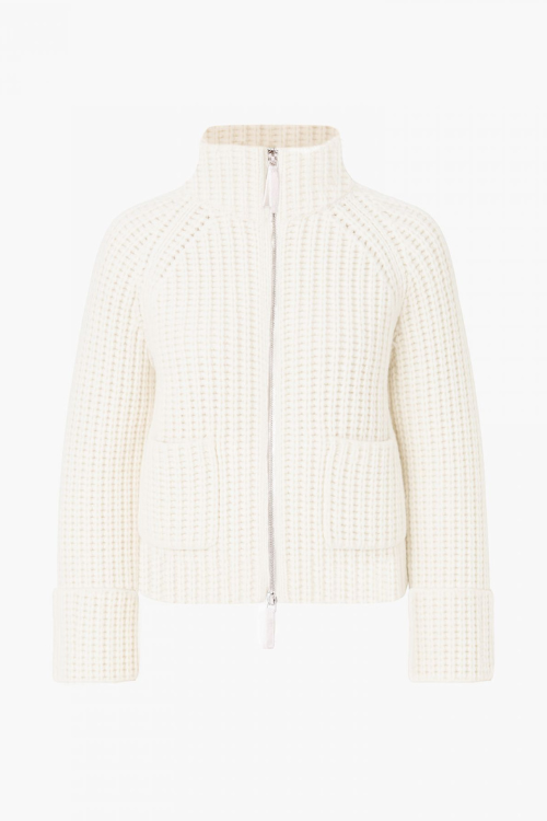 Cream White Chunky Knit Cardigan