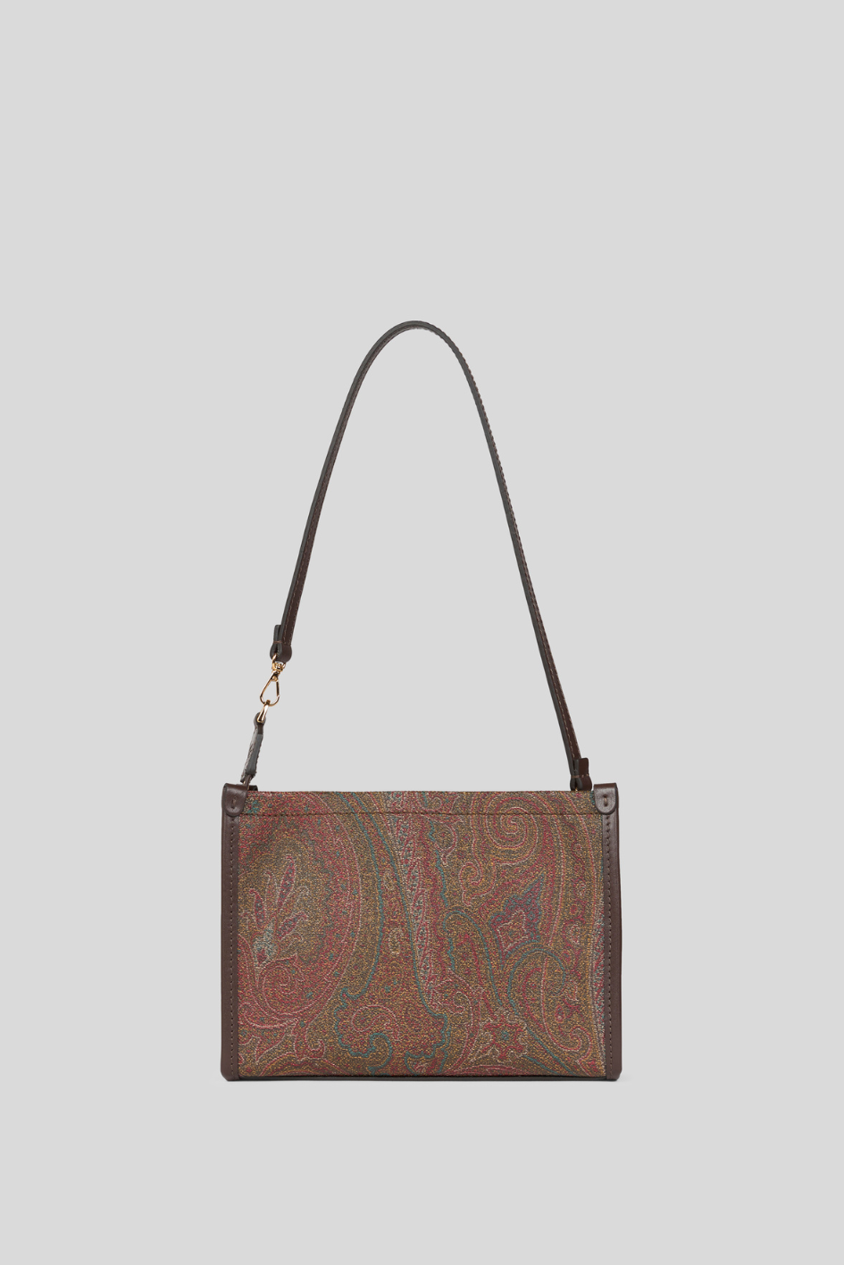 Paisley Shoulder Bag with Embroidered Logo