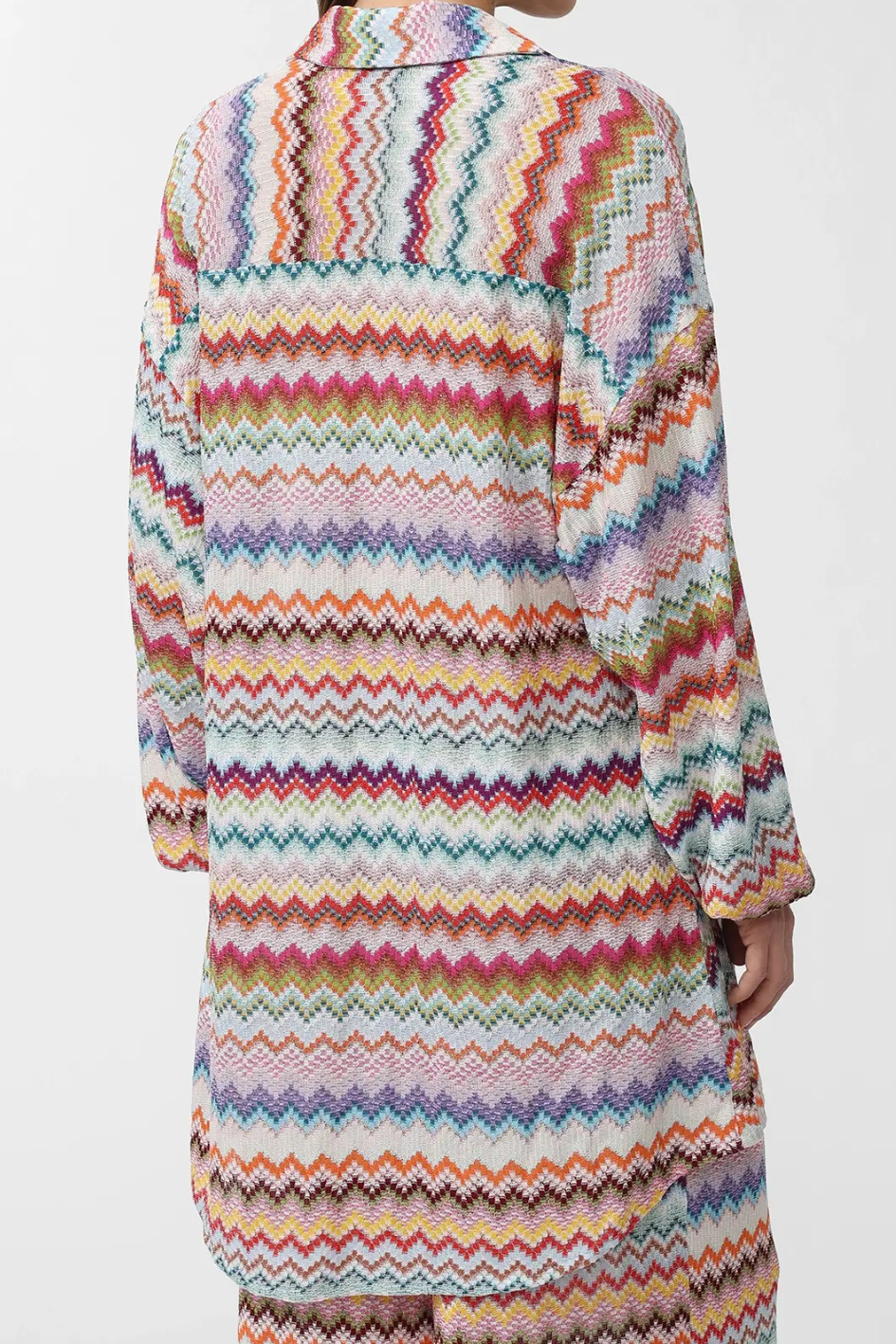 Oversize Beach Shirt with Chemise Collar