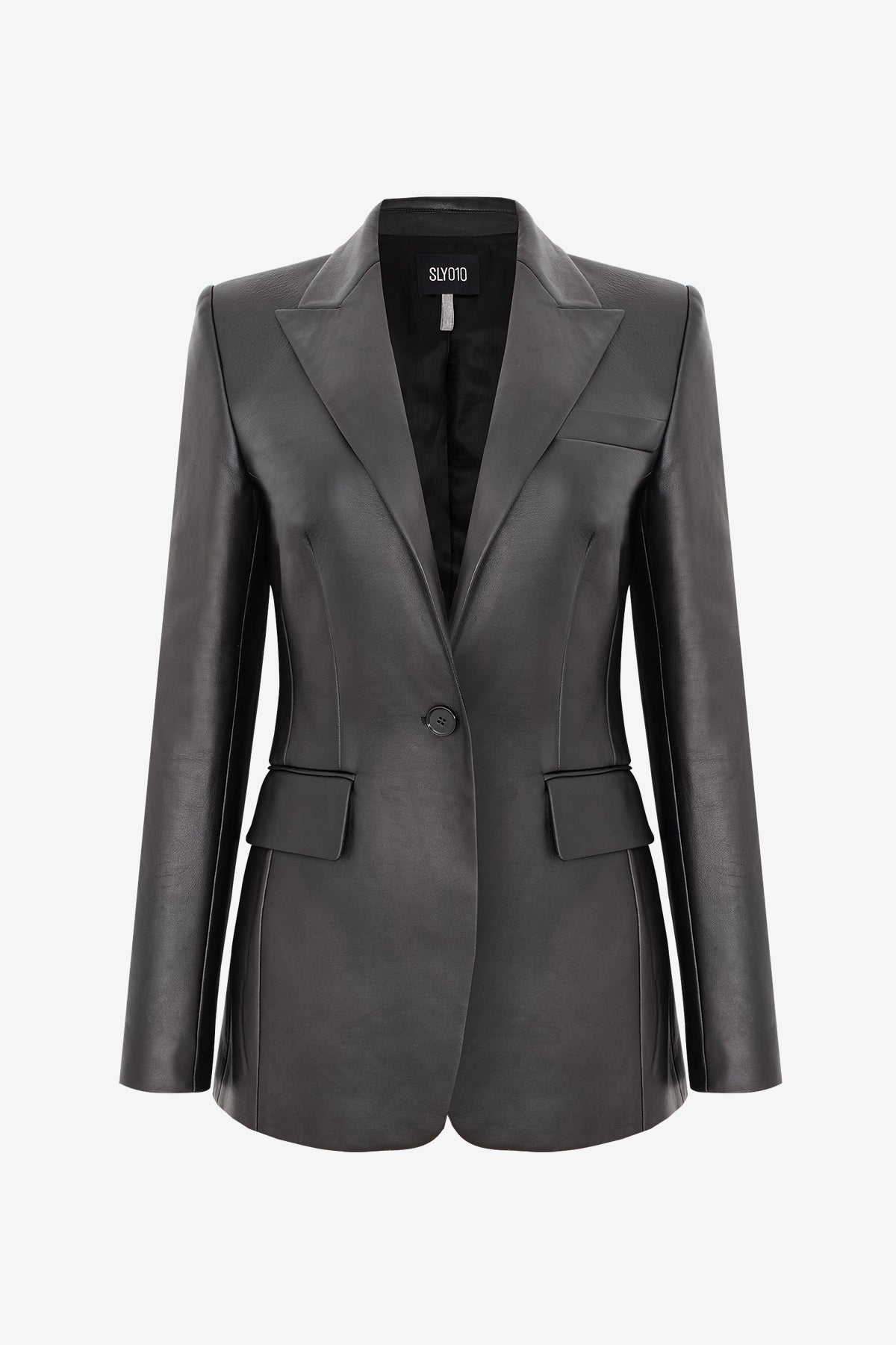 Heather Leather Blazer