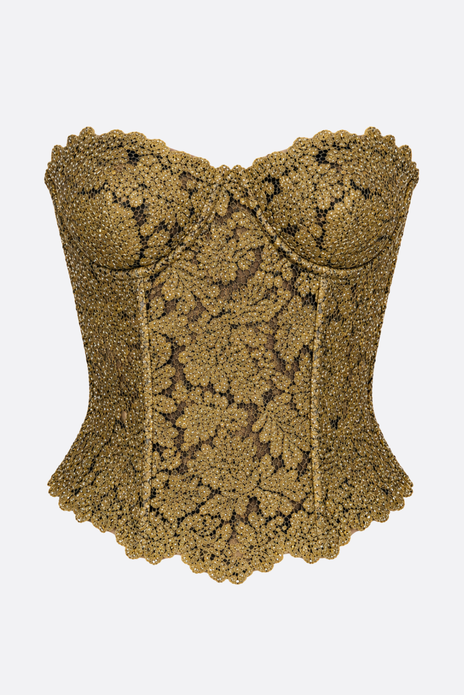 Golden Lace Bustier