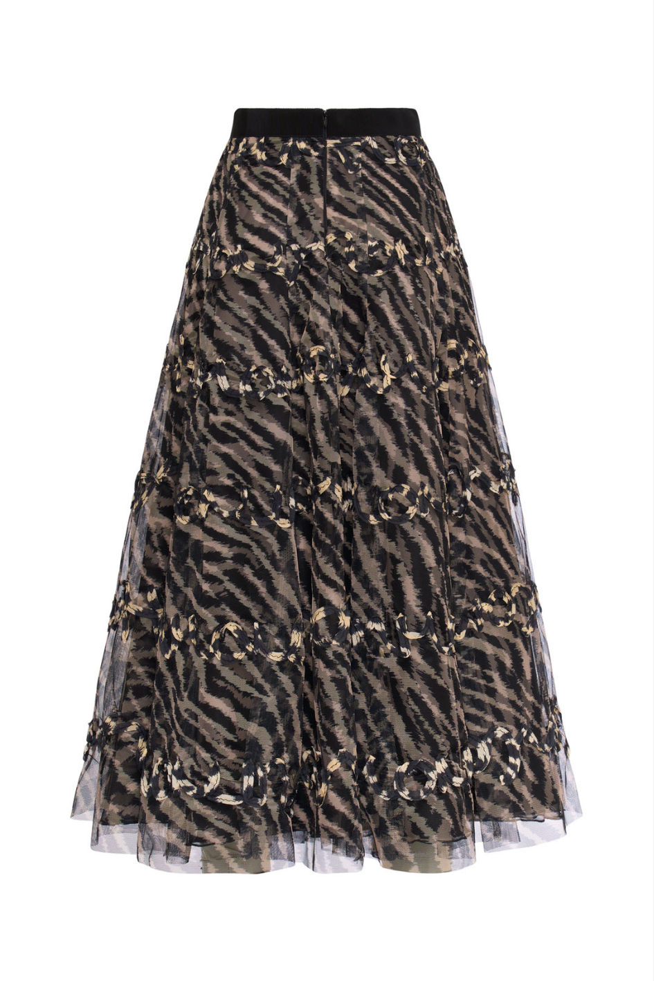 Tulle Skirt with Zebra Print