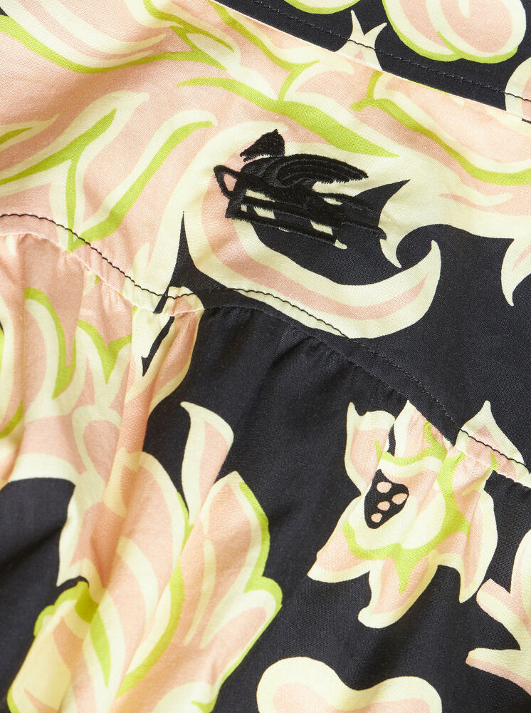 Tailored Blouse with Paisley Pattern