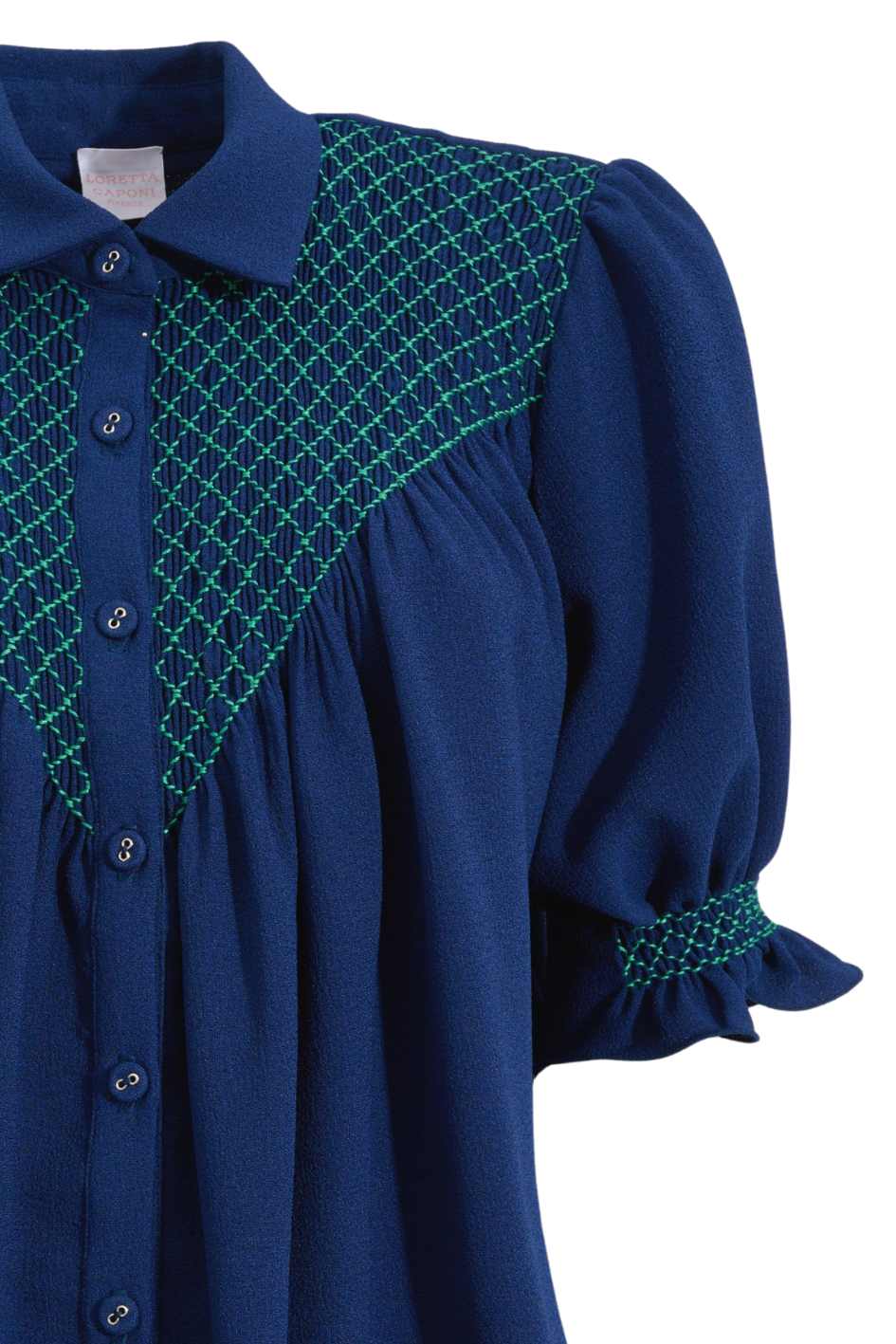 Silvia Shirt with embroidered Crepe