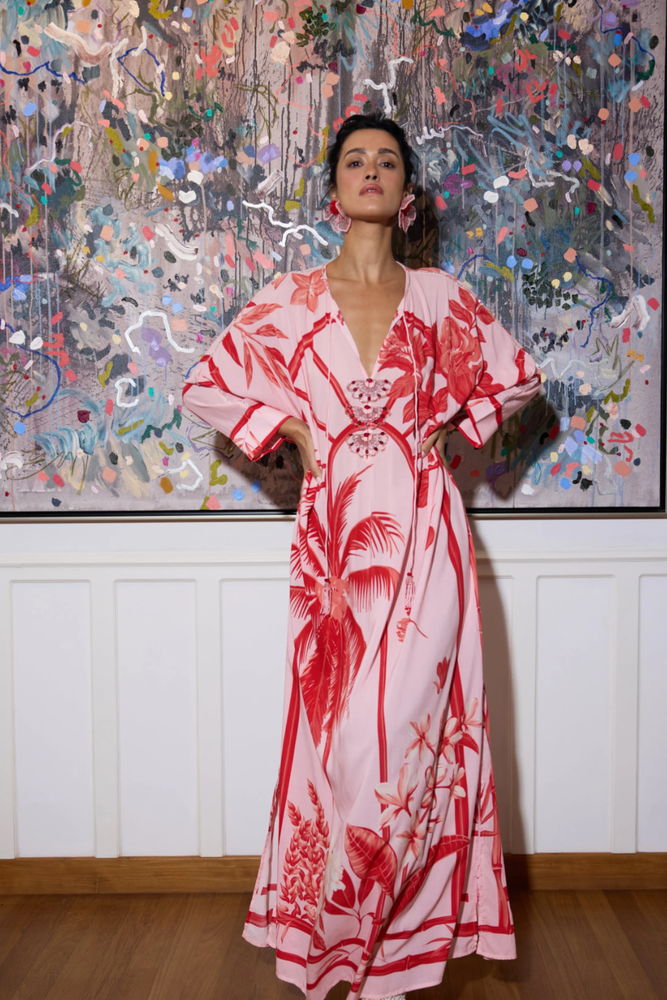 Studded Batwing Kaftan