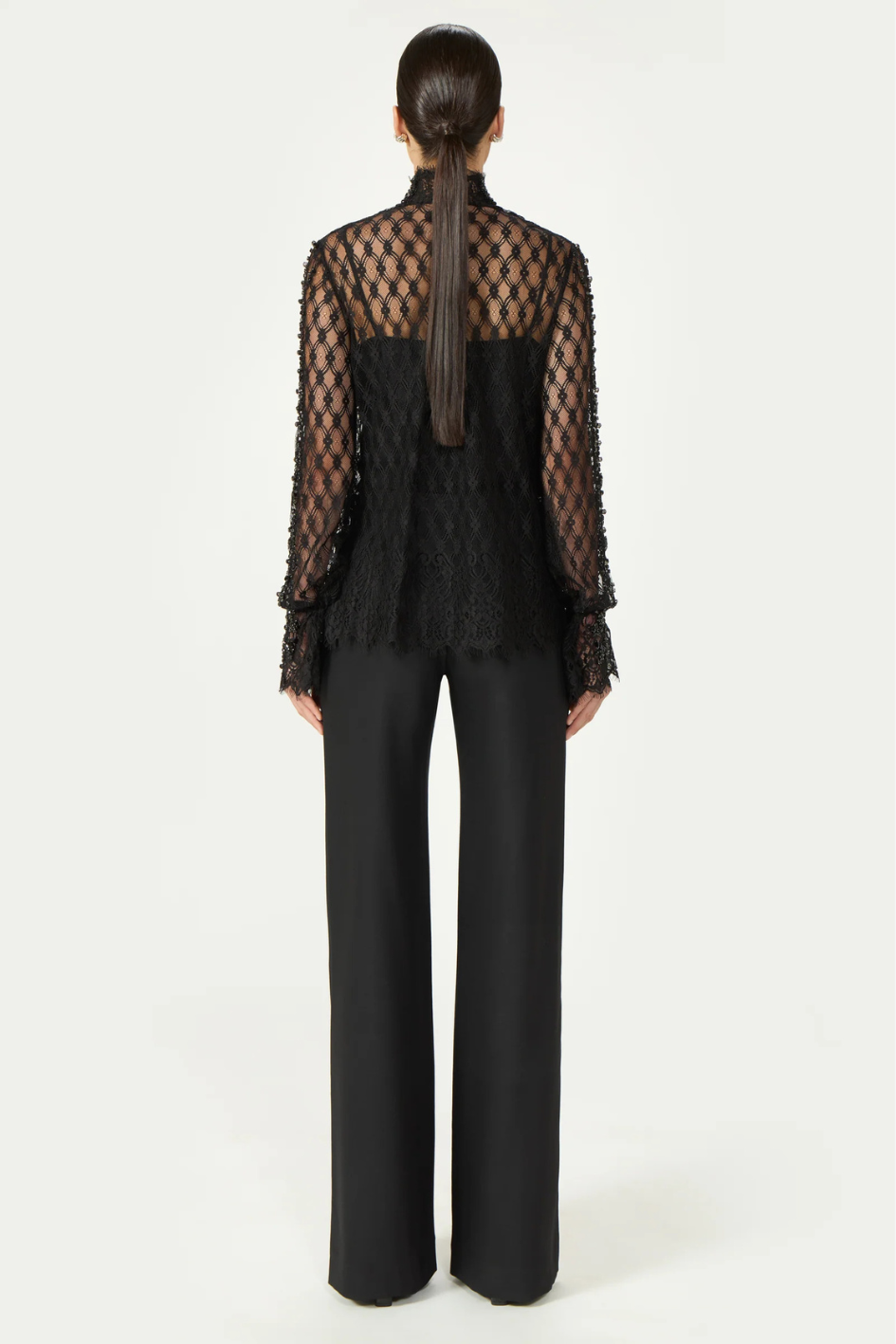 Lilou Beaded French Lace Shirt