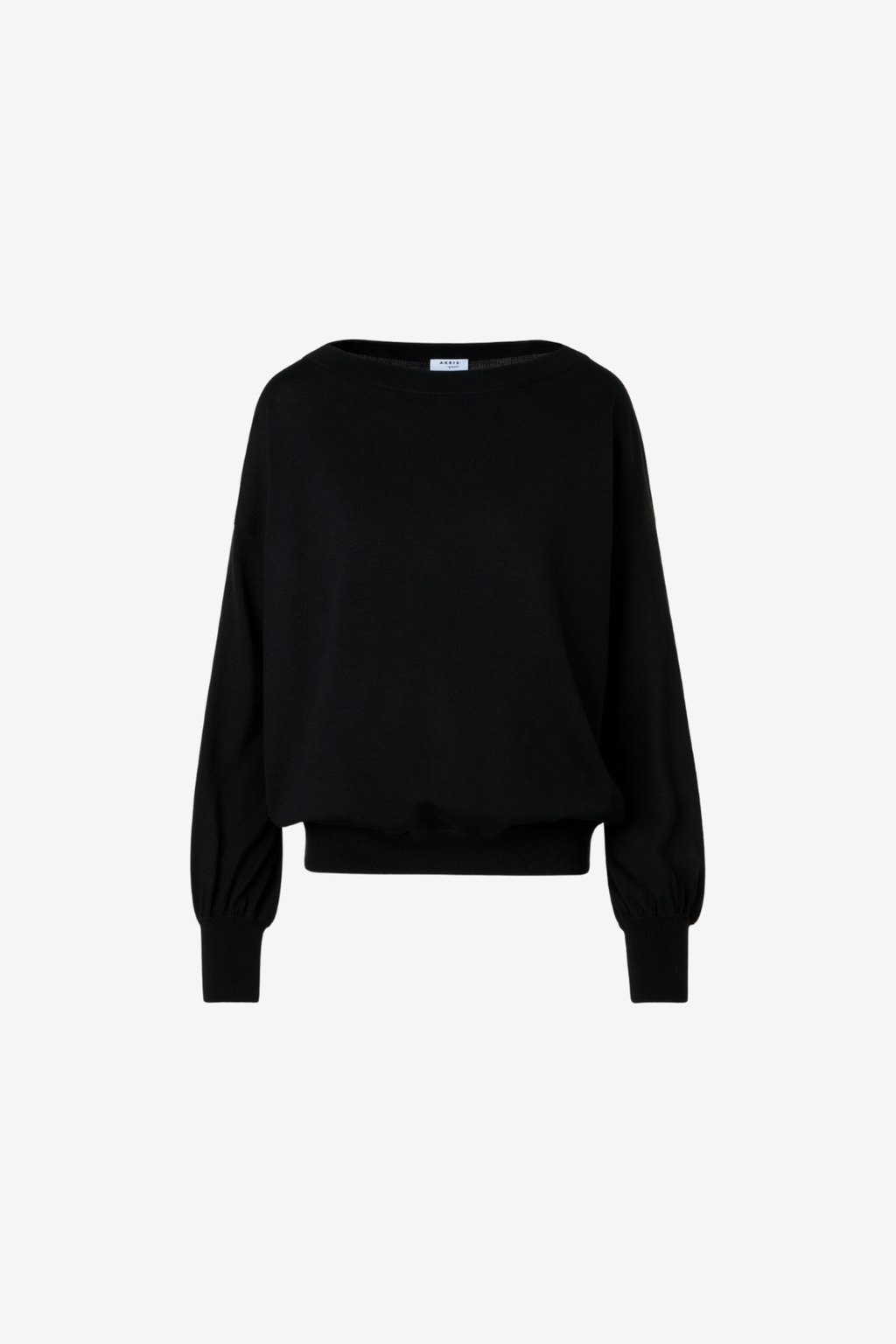 Off-Shoulder Pure Wool Knit Sweater
