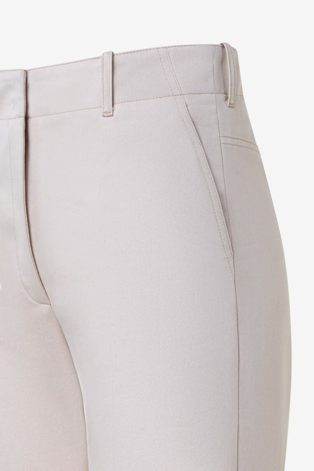 Gerade Baumwoll-Hose mit weitem Schlag