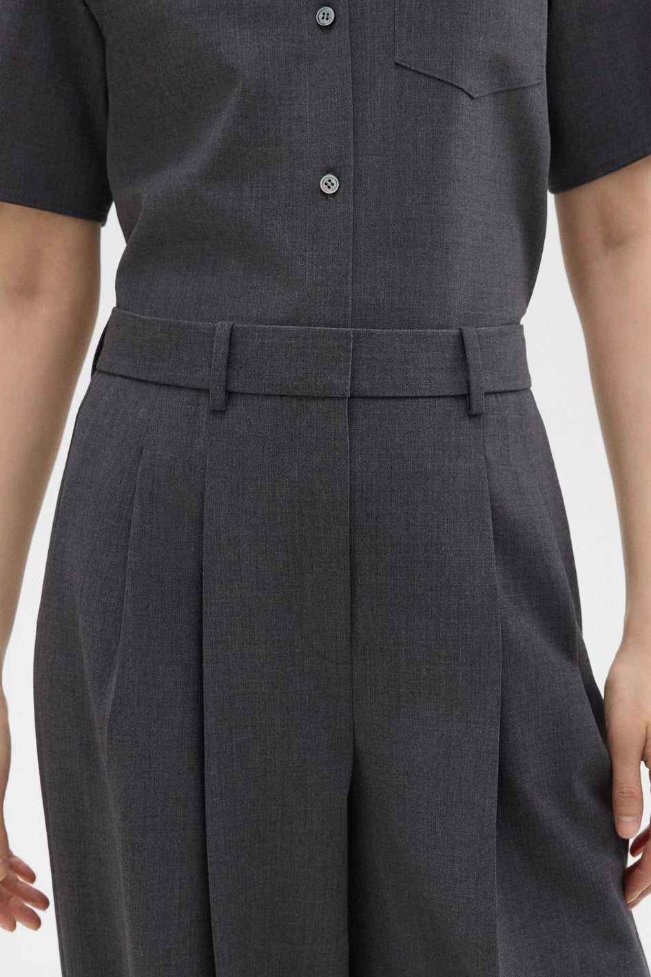 Wool Double Pleat Pant