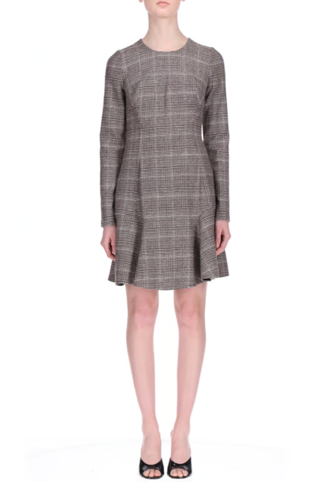 Glen Check Fit & Flare Dress