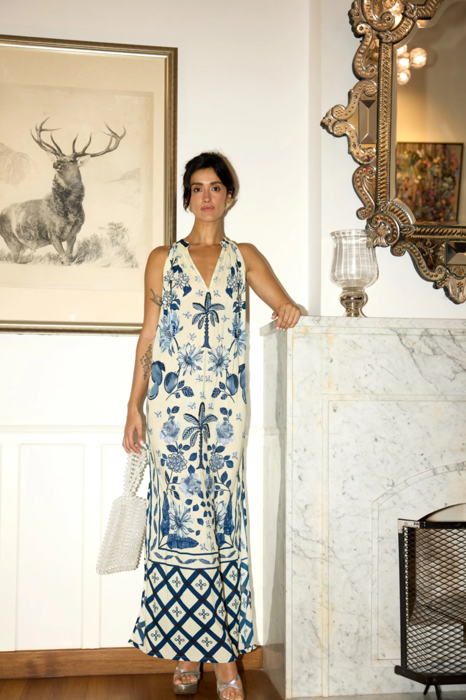 Hand Beaded Sundowner Maxi
