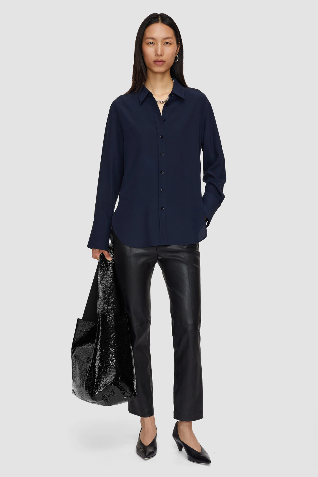 Joe Silk Crepe Blouse