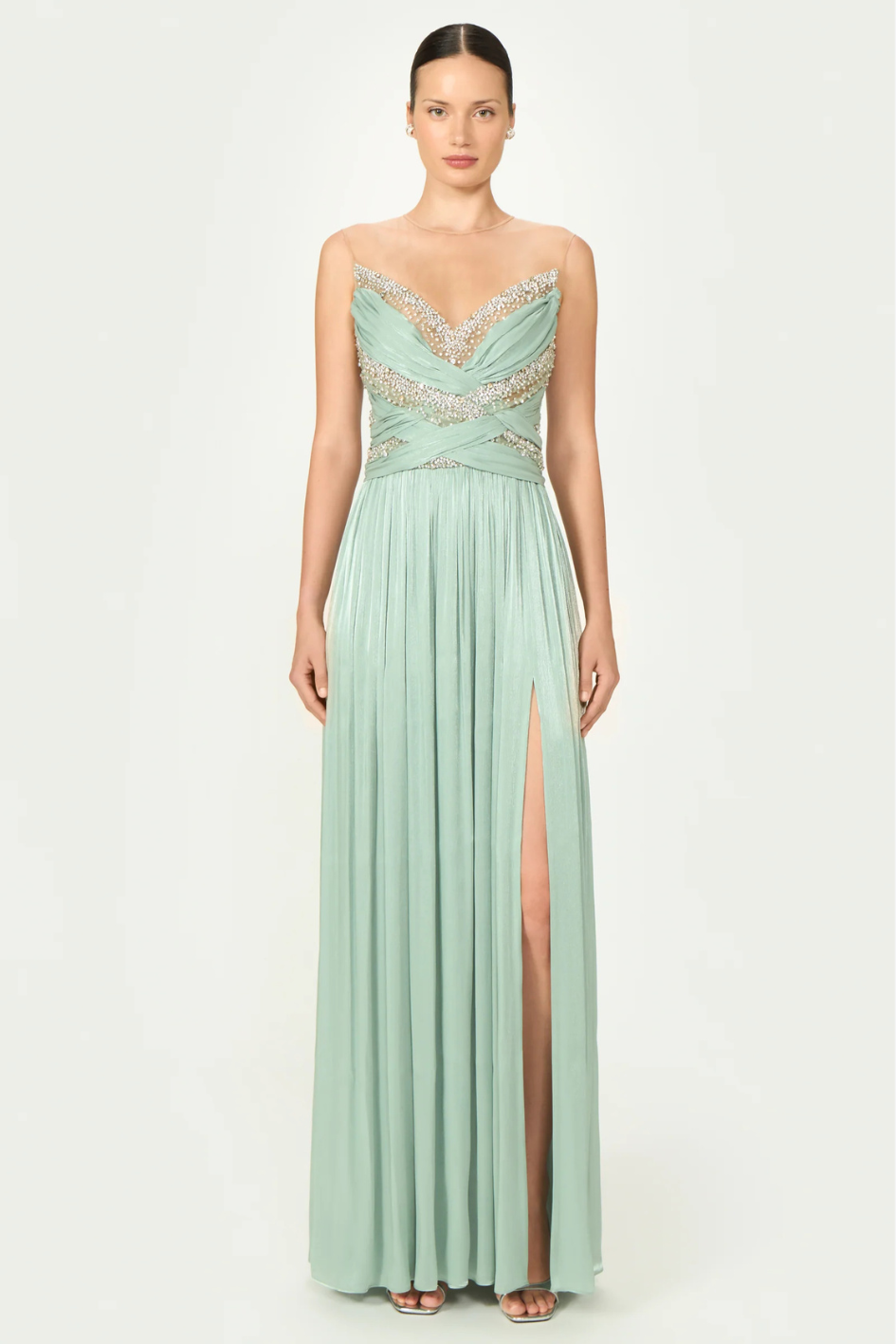 Branka Lurex Georgette Gown