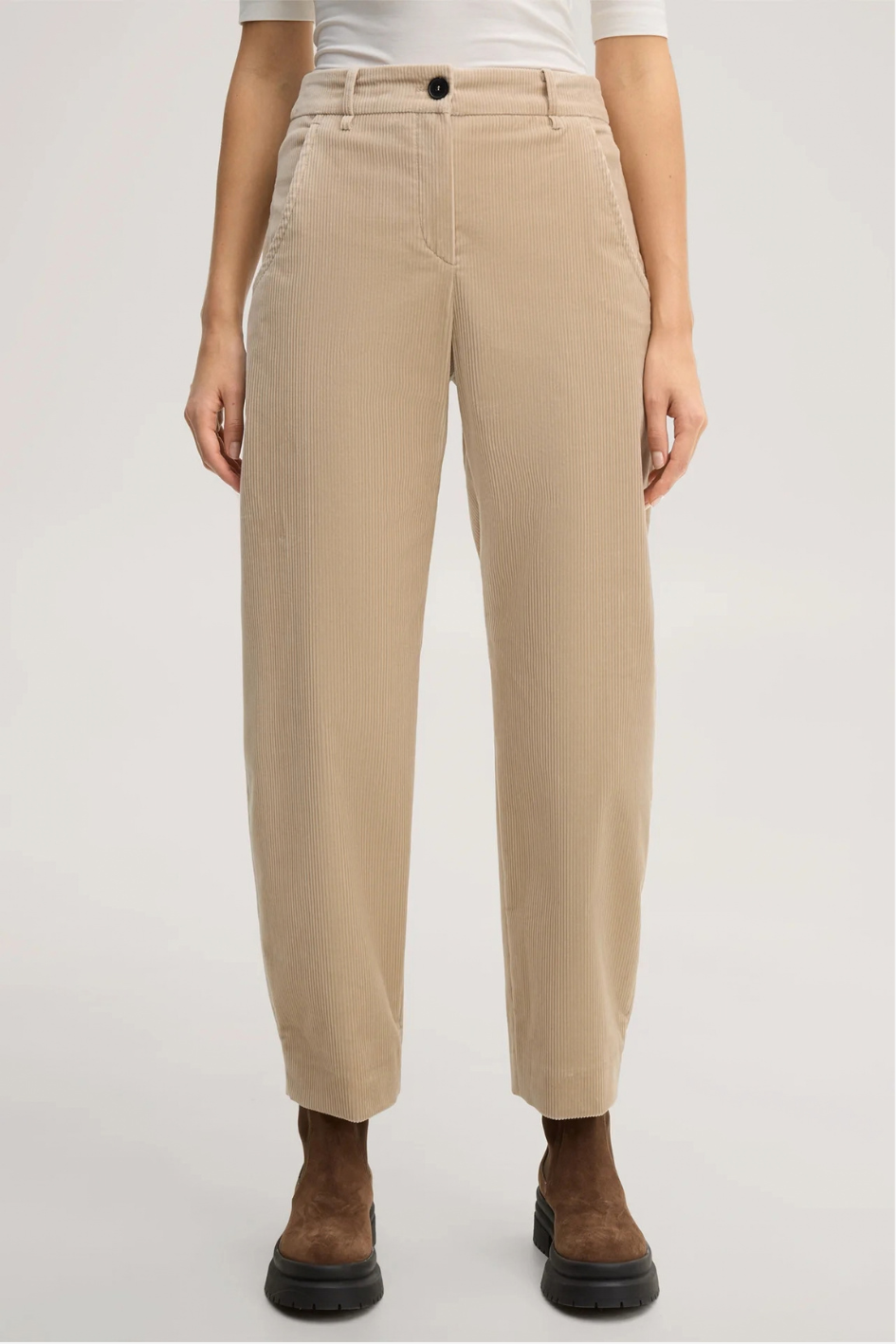 Beige Cord Pants