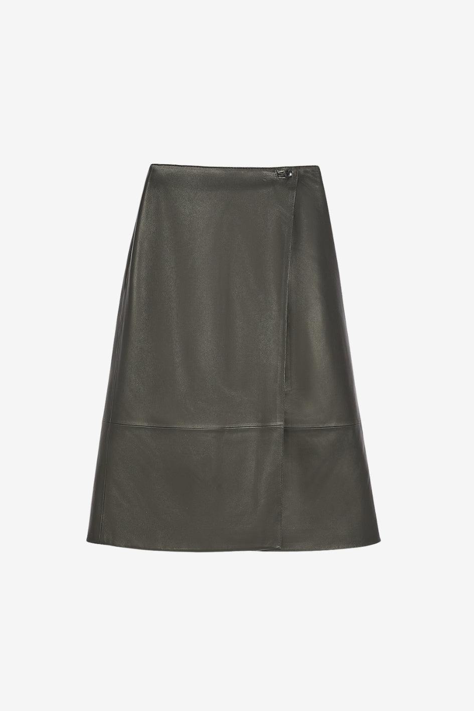 Midi Leather Skirt