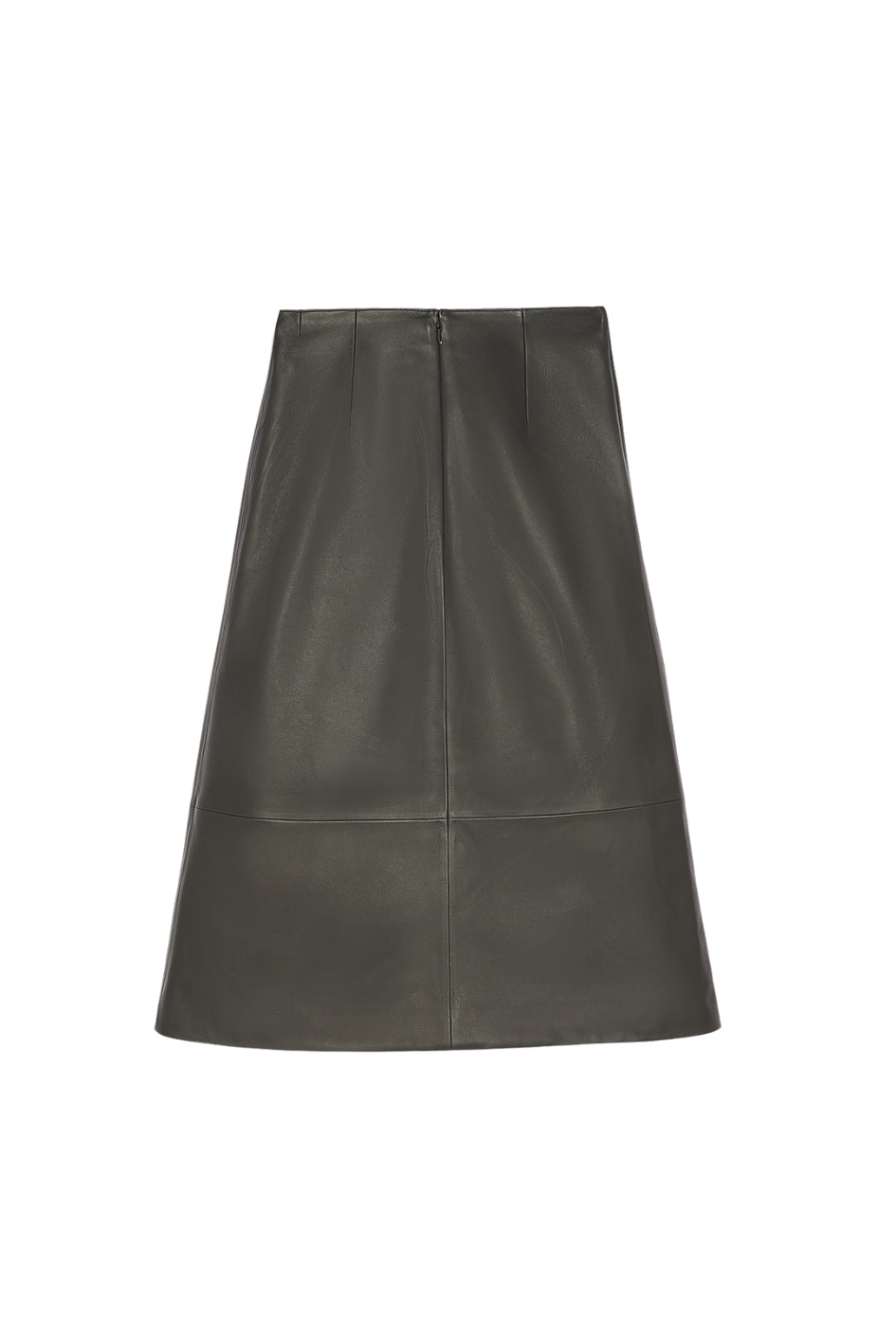 Midi Leather Skirt