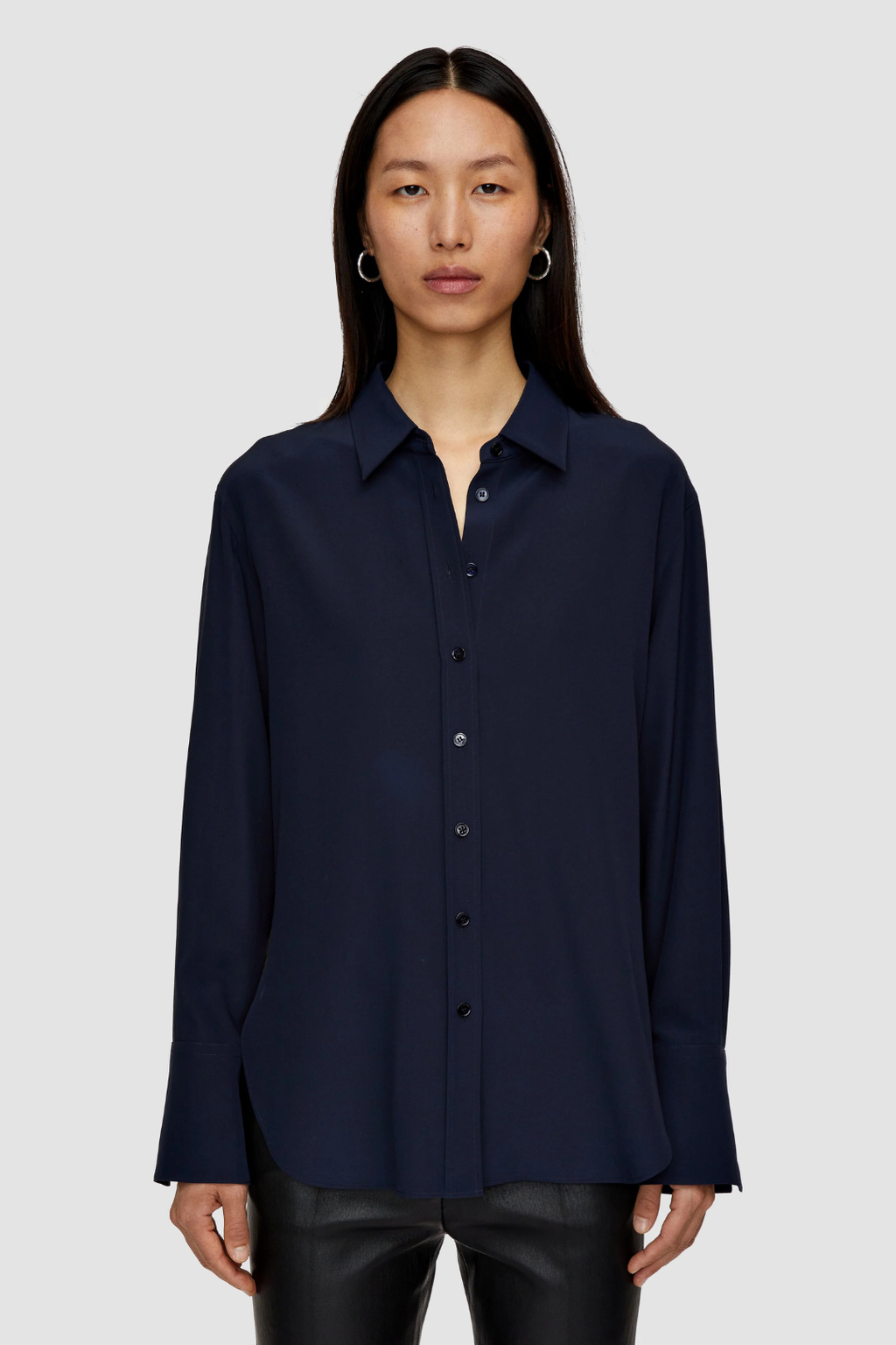 Joe Silk Crepe Blouse