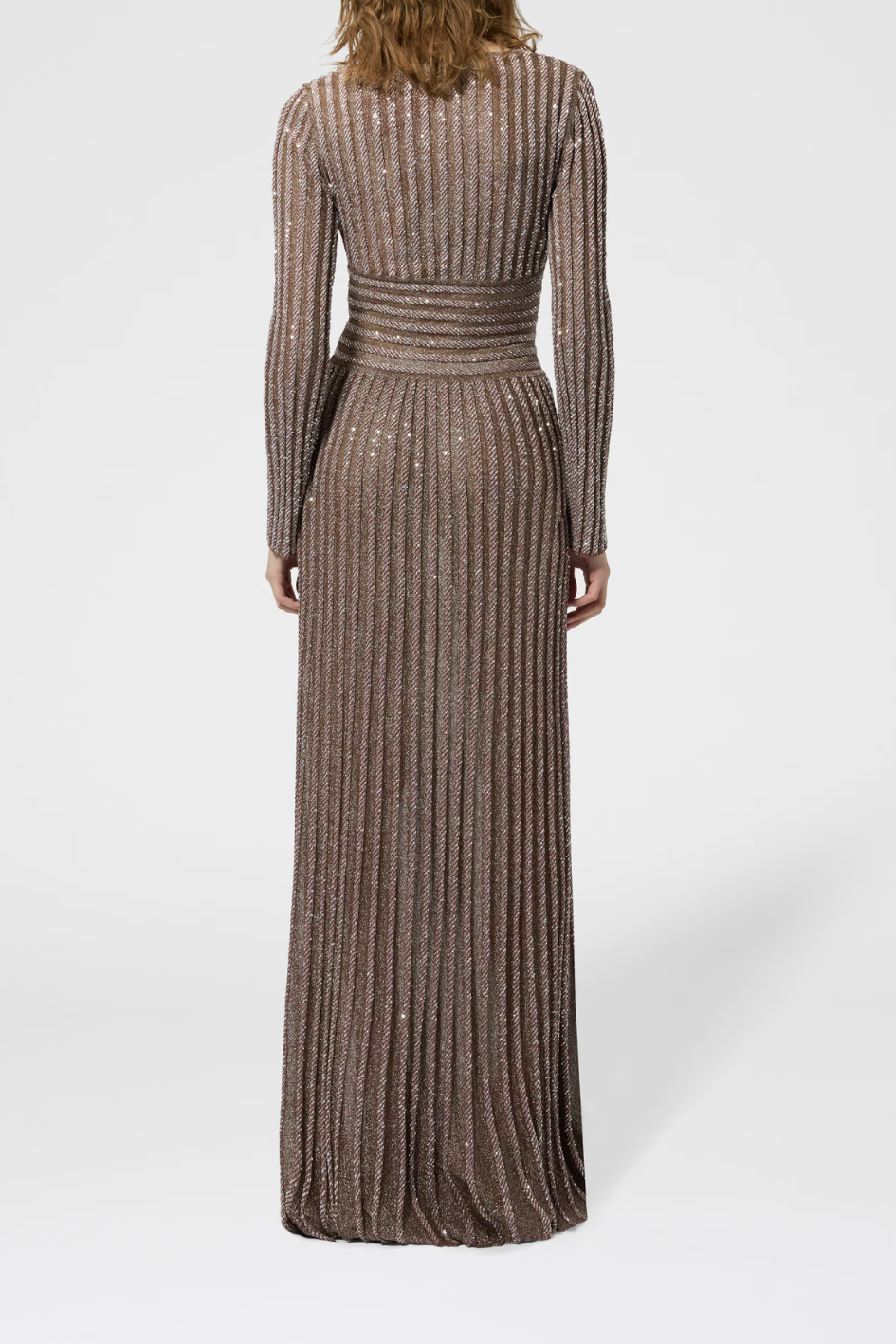 Long Dres with V-Neck