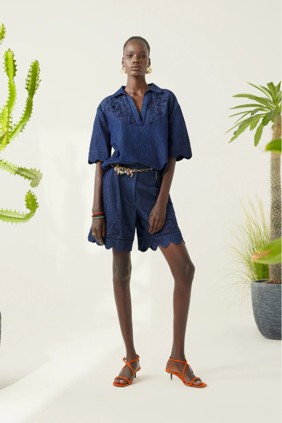 Sahira Jeans Blouse