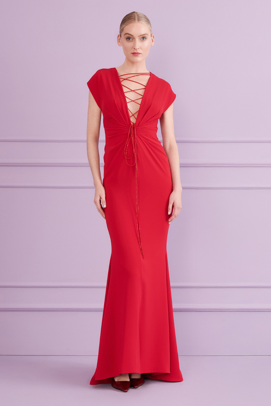 Mogambo Dress with Neck Details