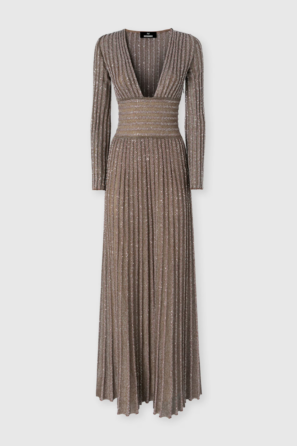 Long Dres with V-Neck