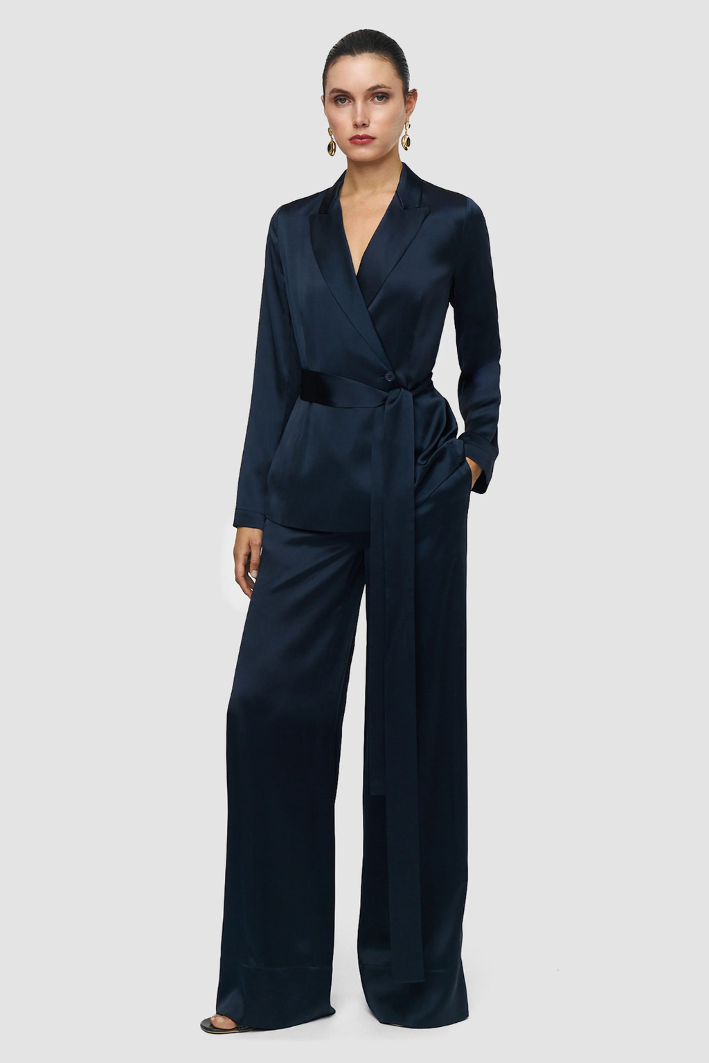 Archer Silk Satin Jacket