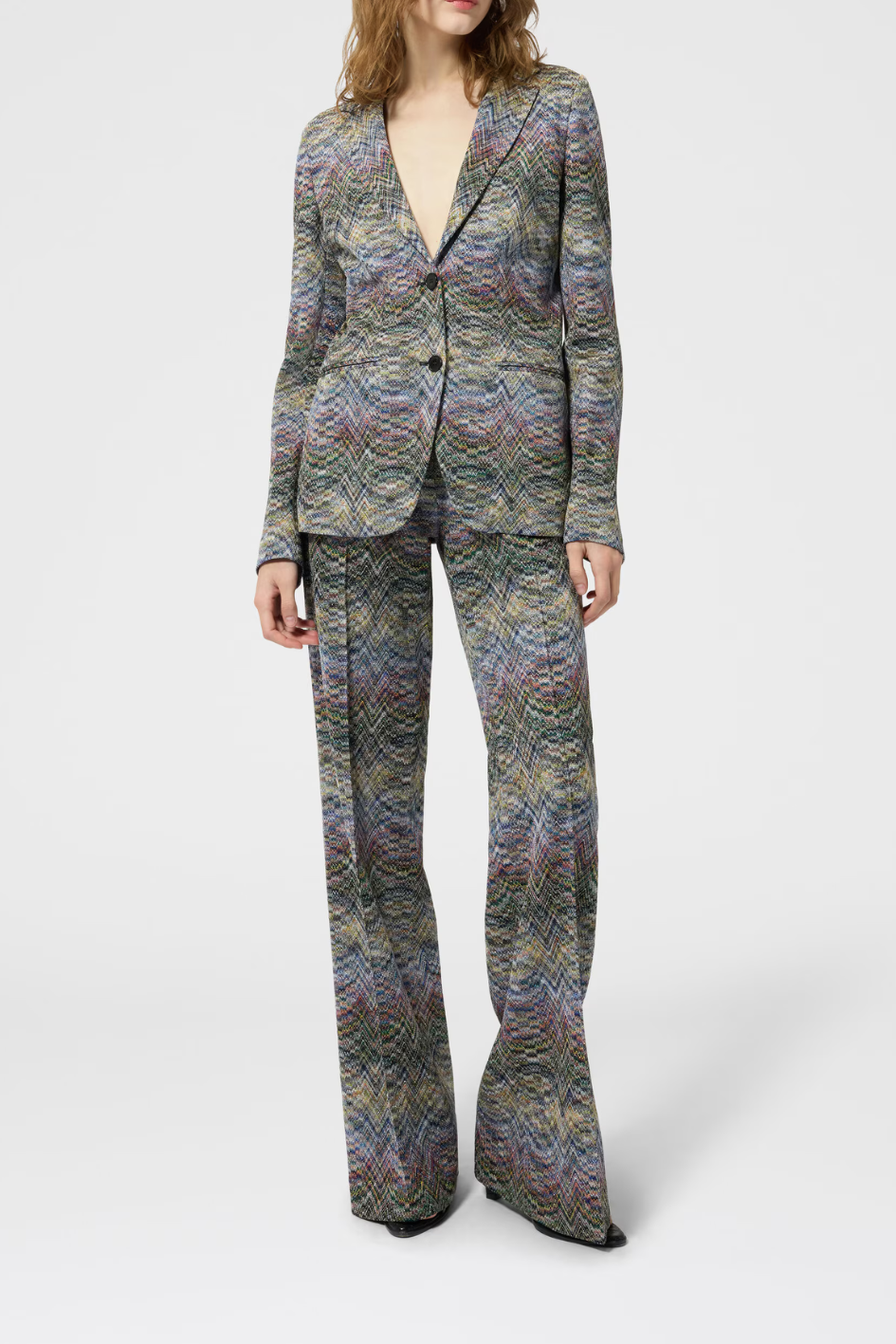 Viskose-Lamé Blazer