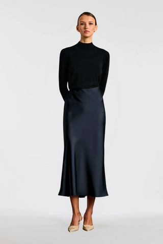 Long Satin Skirt