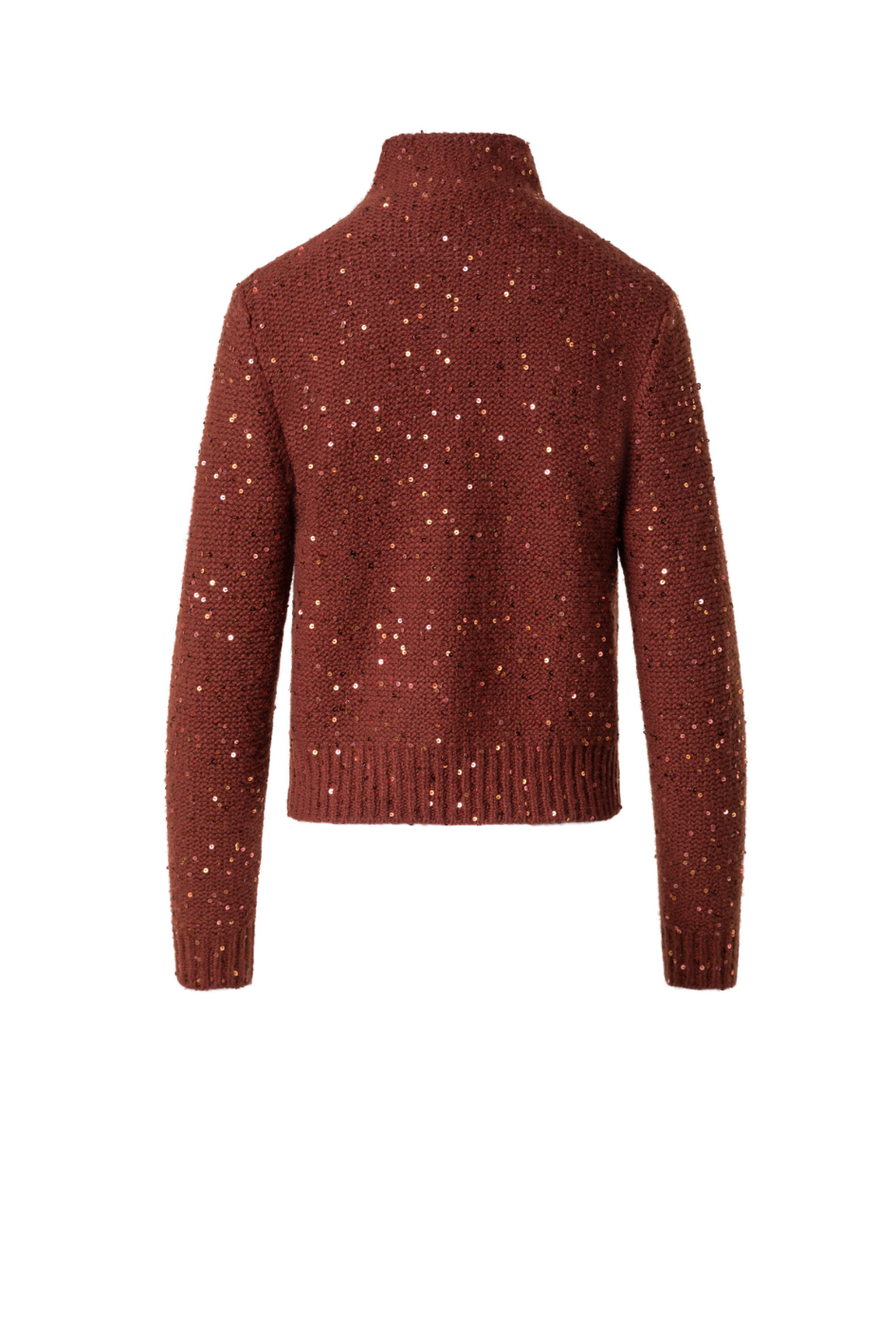 Sequins Mock Neck Sweater