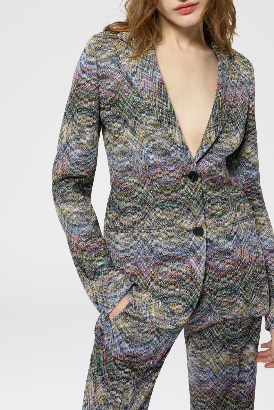 Viskose-Lamé Blazer