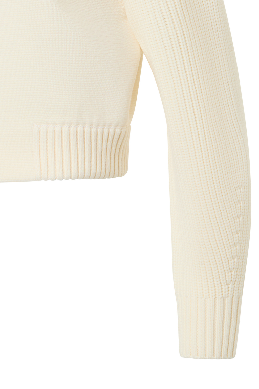 Milano Knit Bomber Jacket with Zip and Ribbed Details