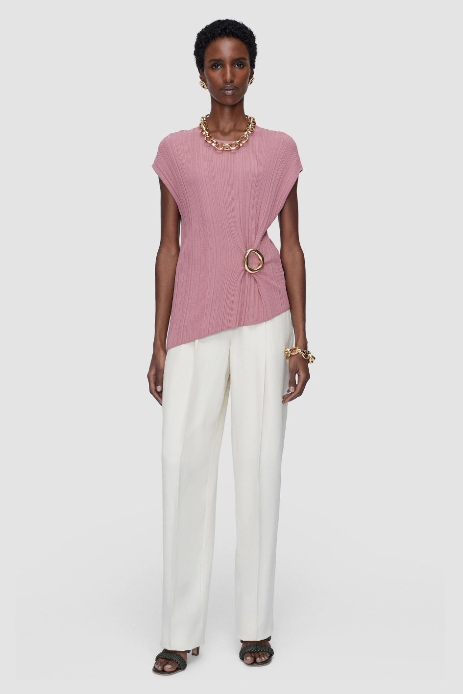 Kenit Knit Plissé Top
