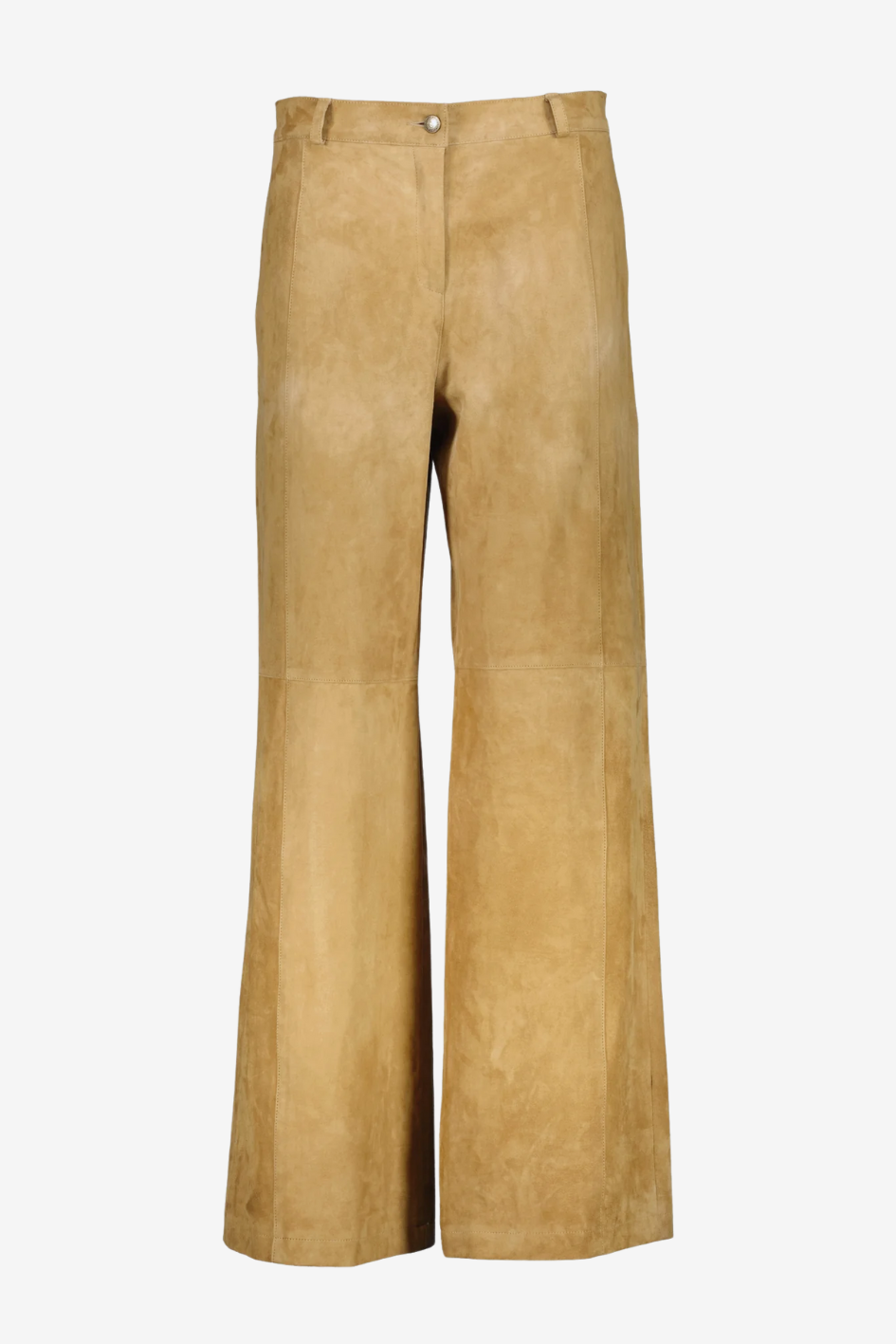 Wide Leg Suede Trousers