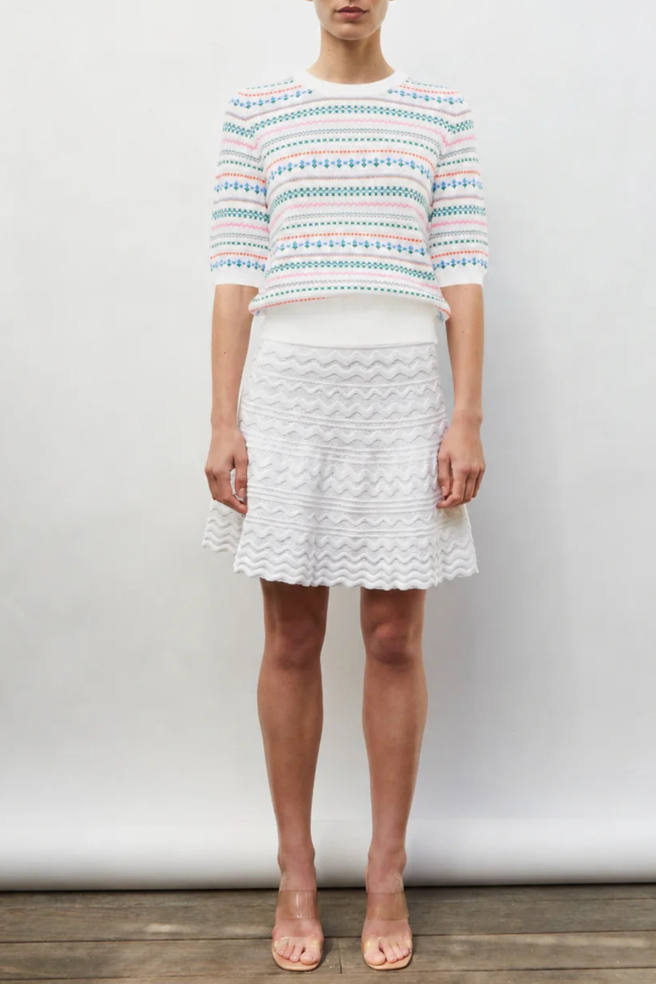Top with mini Fair-Isle Motifs