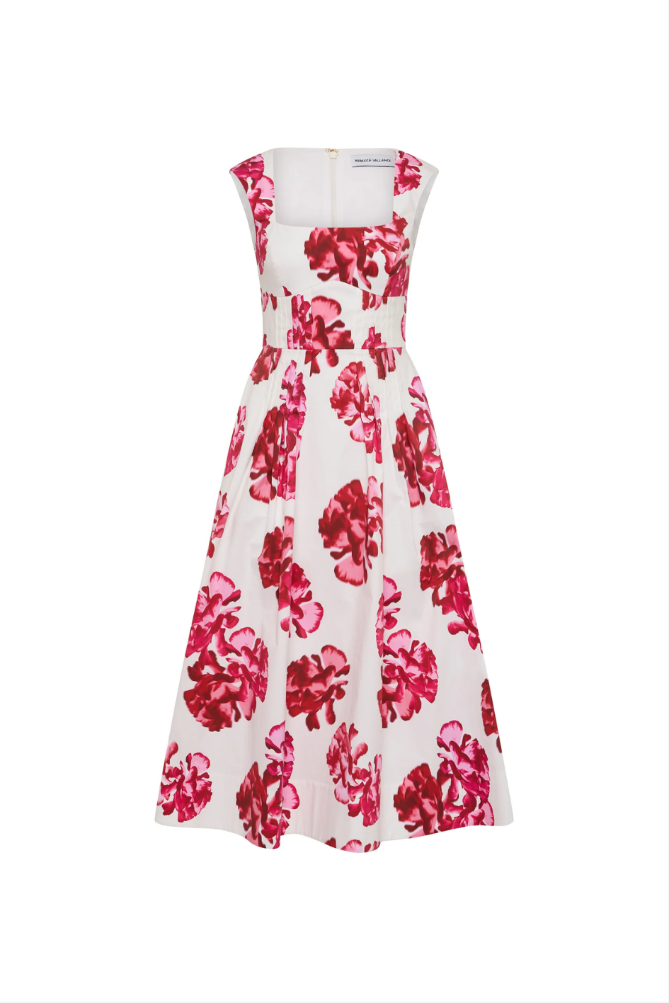 Damask Rose Midi Dress