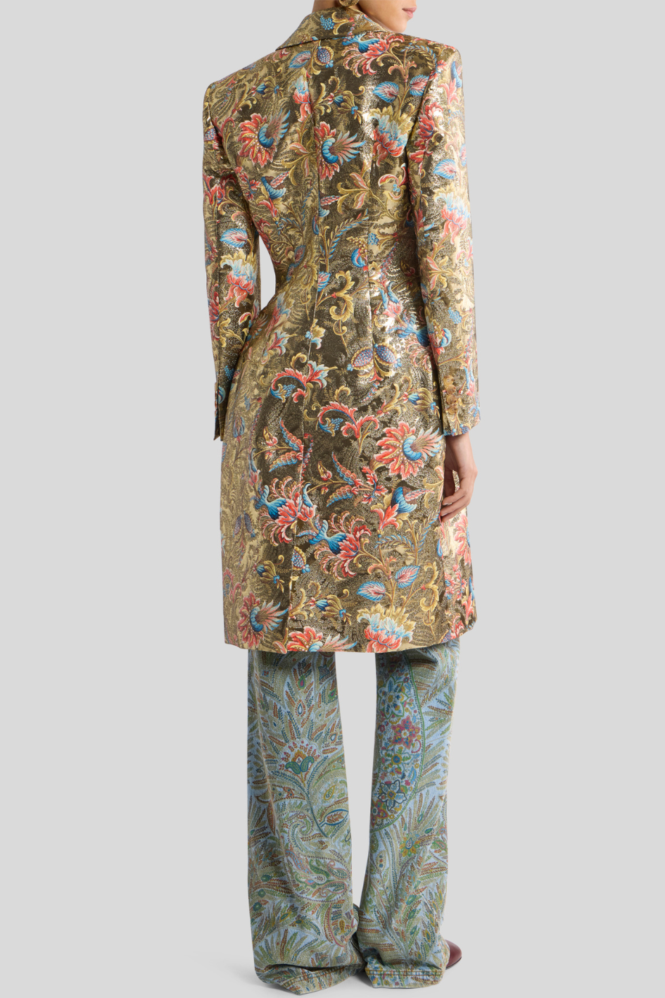 Multi Color Midi Coat