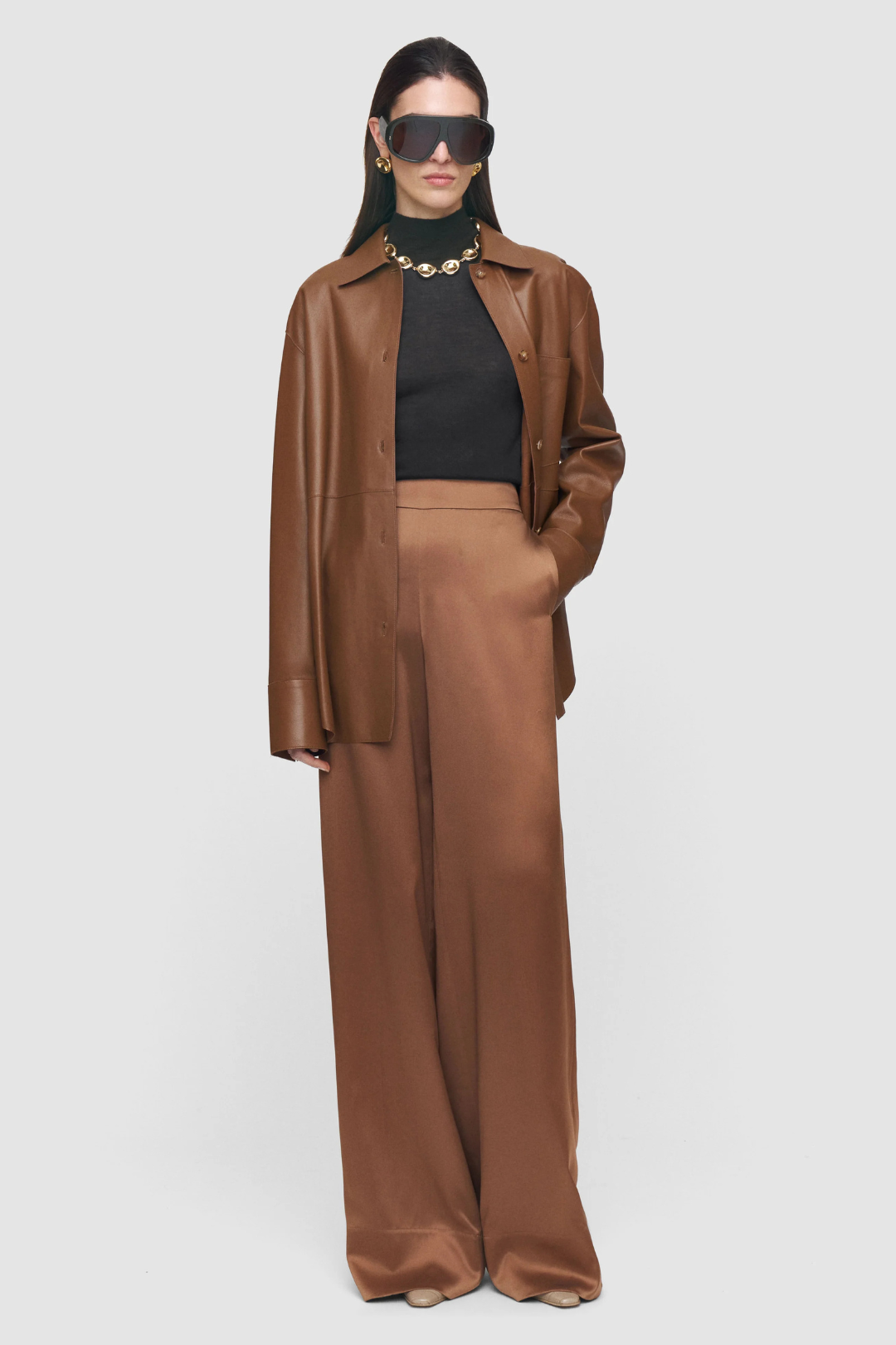 Dijon Silk Satin Trousers