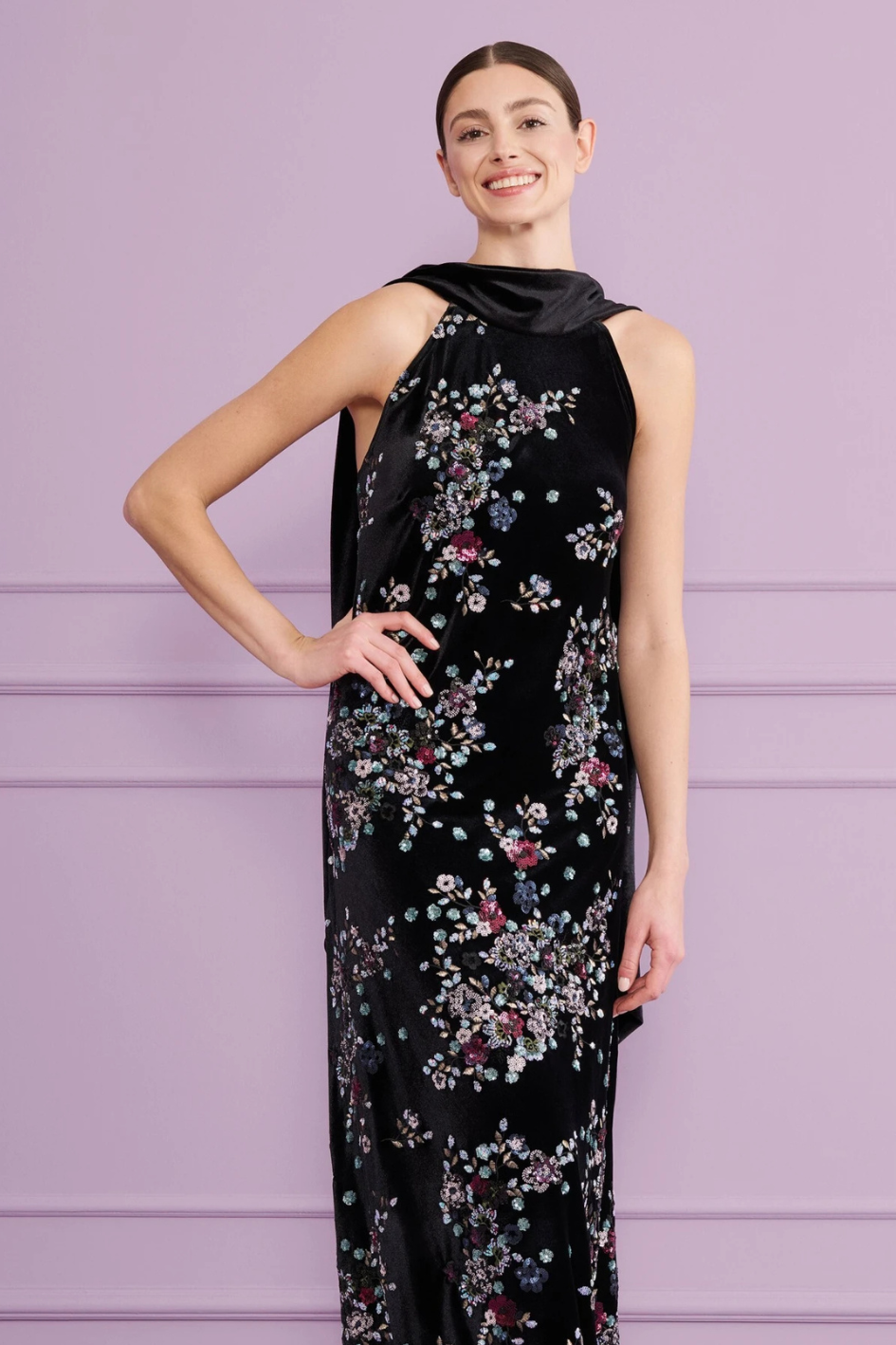 Sequins Pope Midi Dress