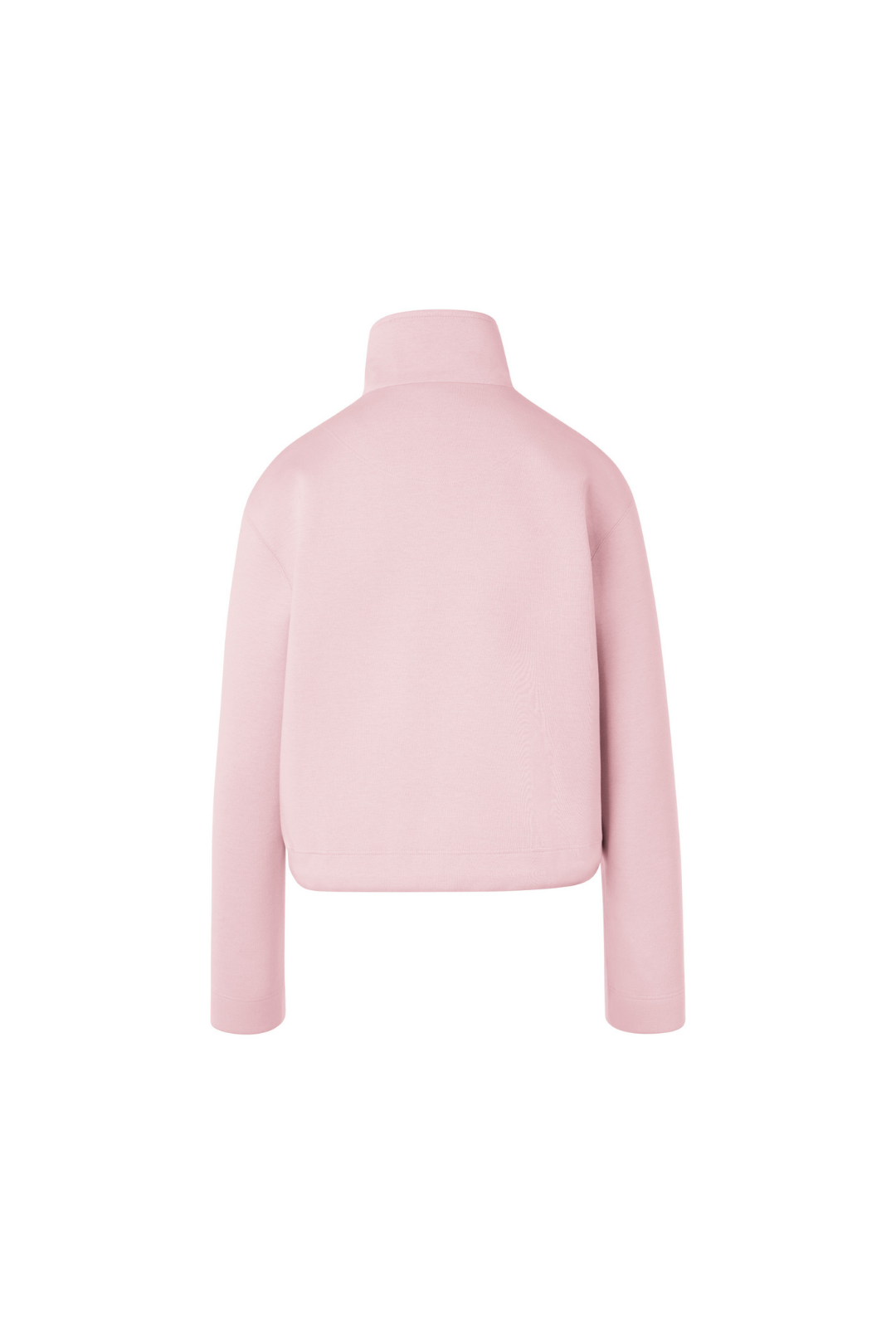 Relaxed Cotton Blend Sweatshirt Jacket with Zip