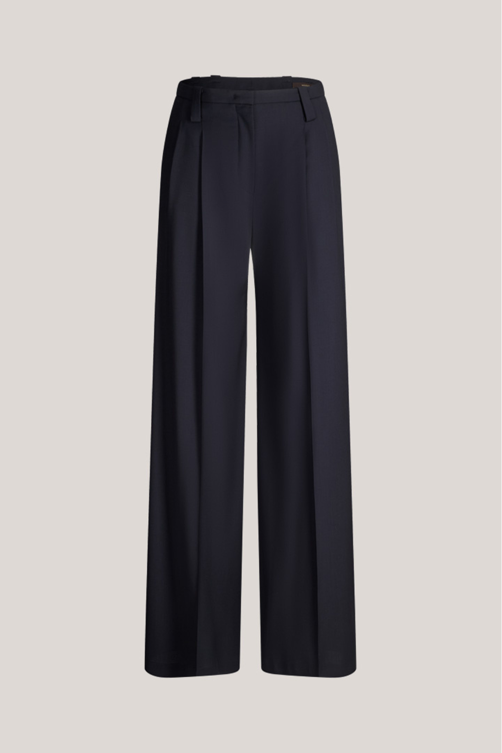 Navy virgin wool Palazzo Pants