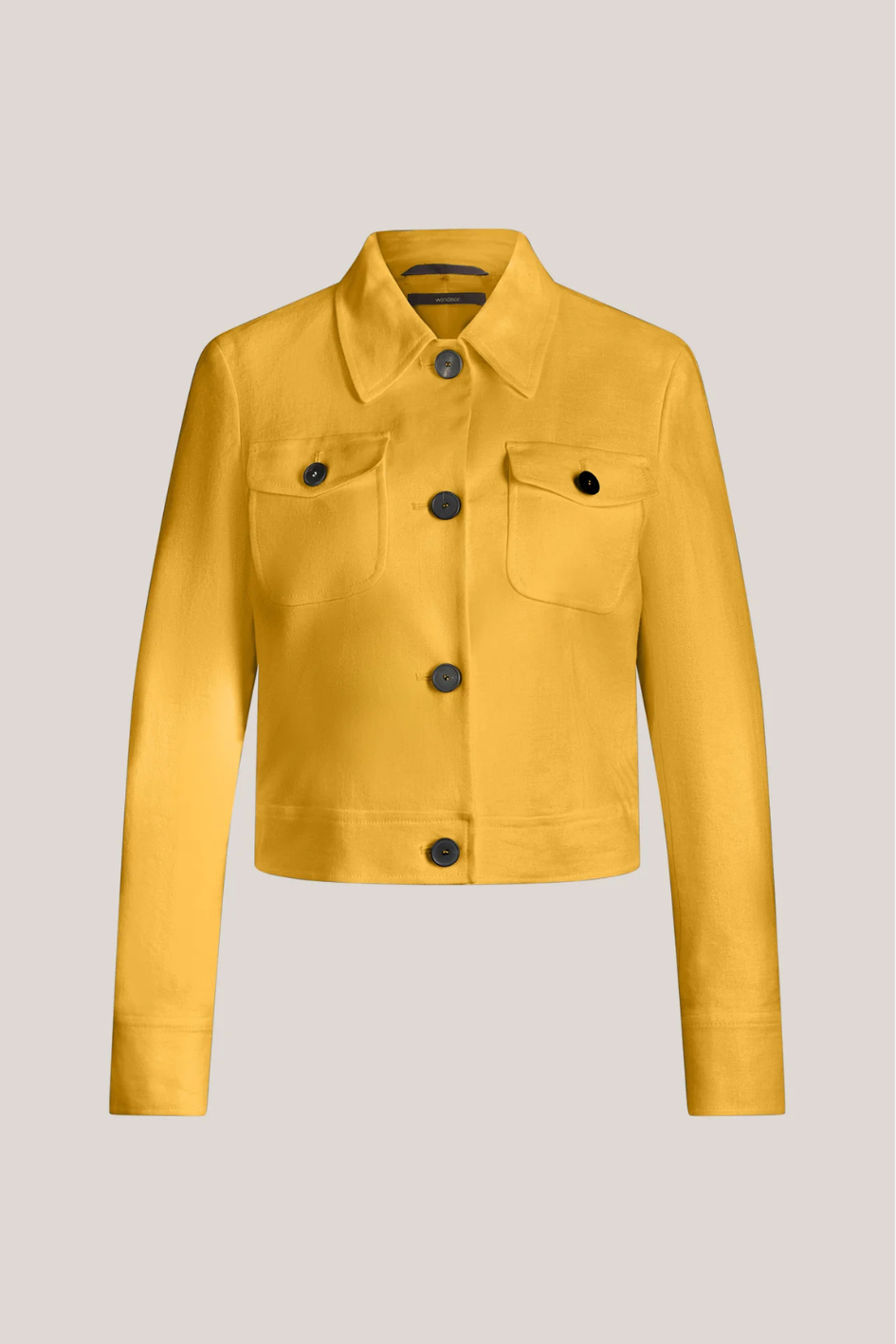 Yellow Stretch linen Blazer Jacket