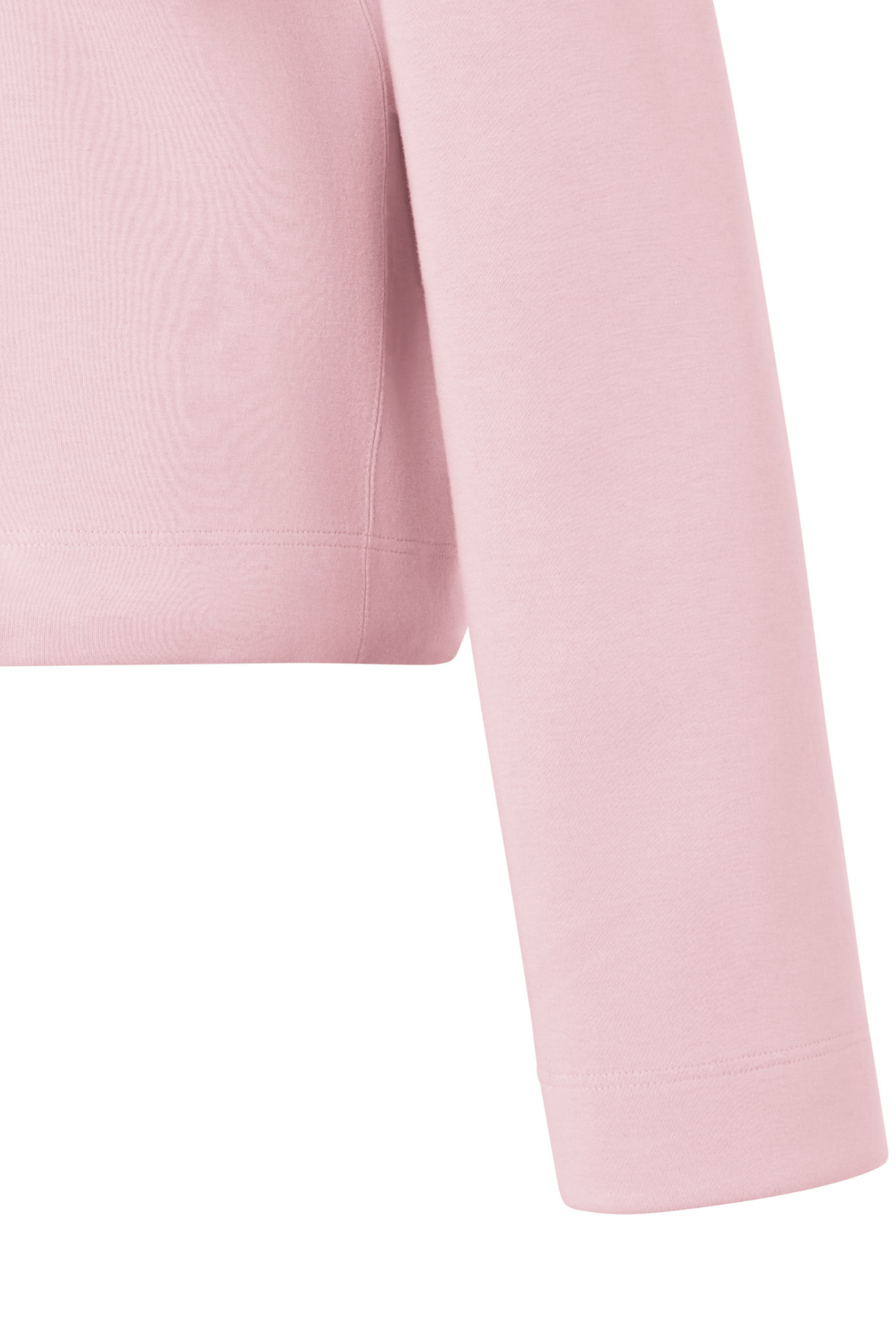 Relaxed Cotton Blend Sweatshirt Jacket with Zip