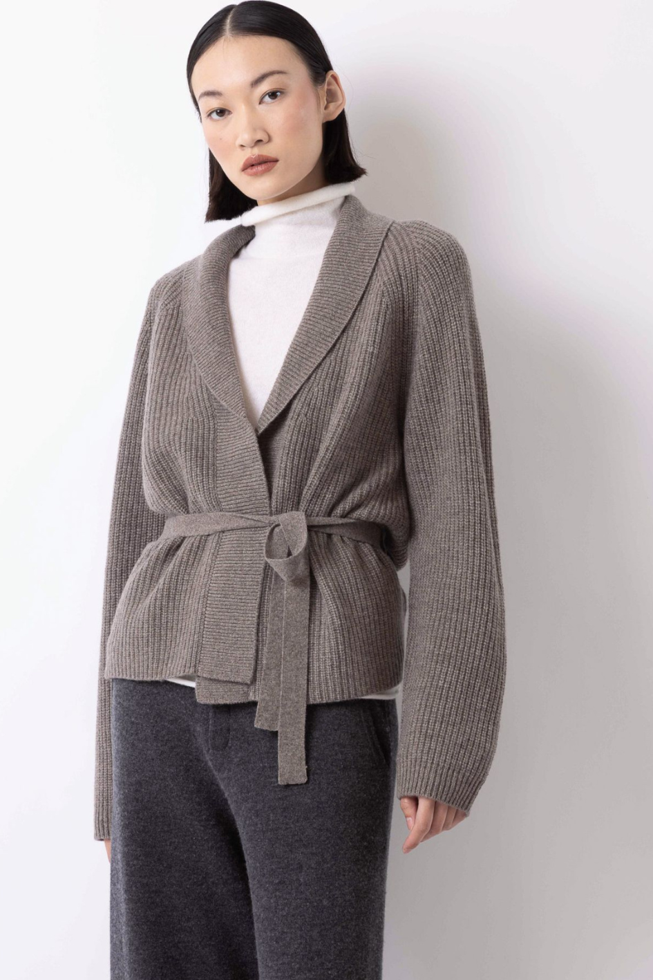 Cashmere Shawl Collar Cardigan
