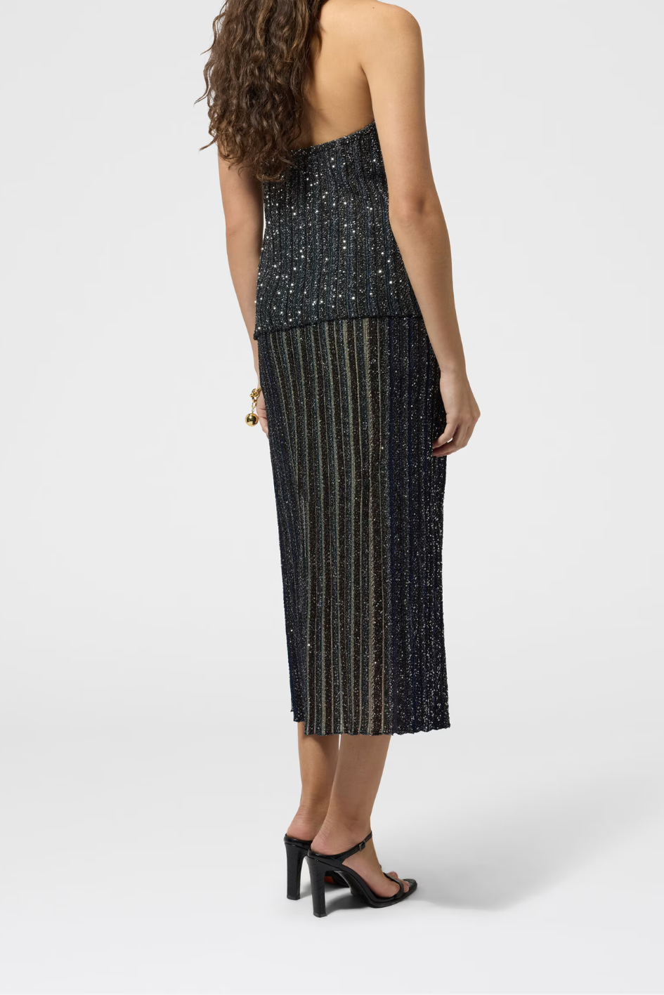 Neckholder-Top with Sequins