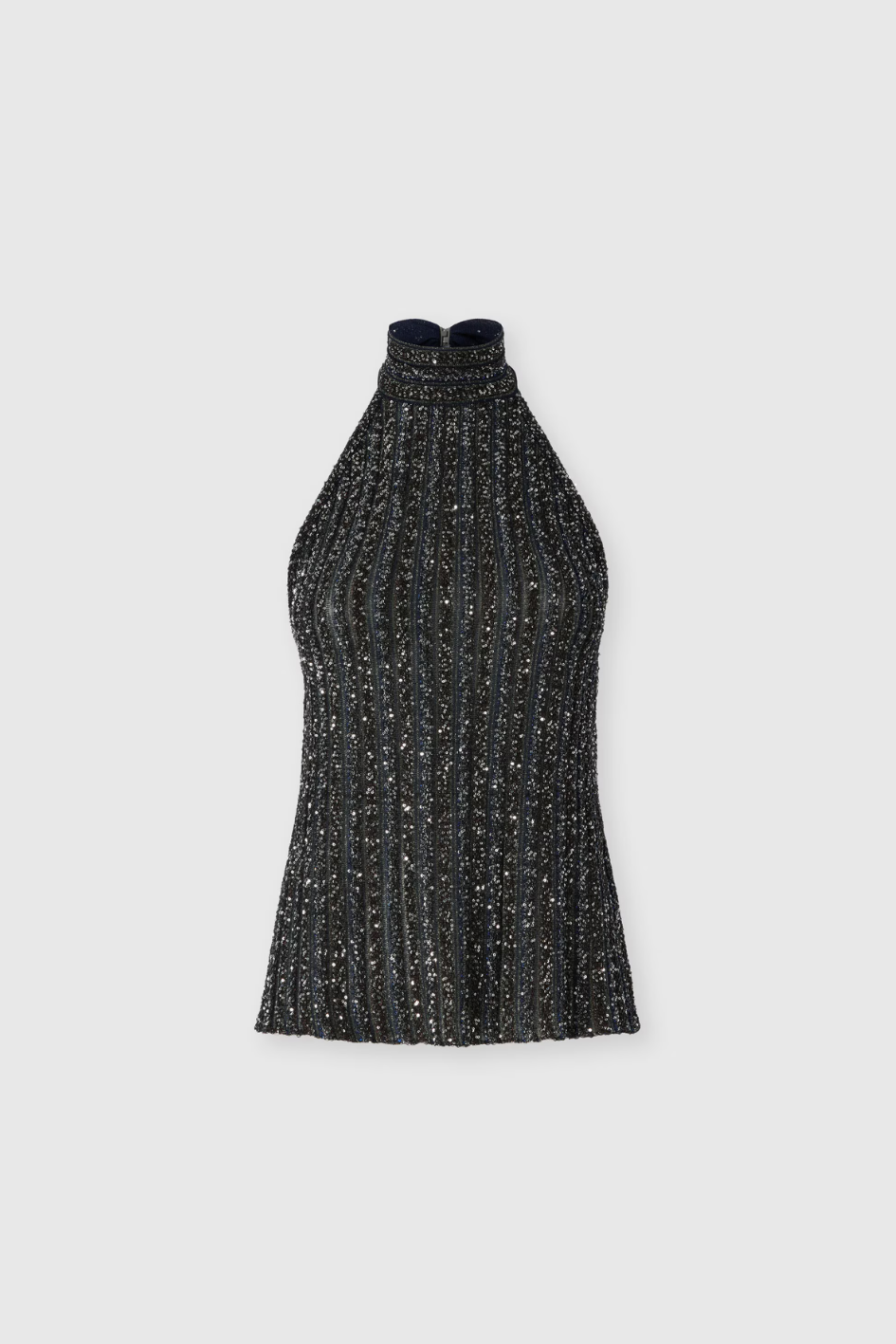 Neckholder-Top with Sequins