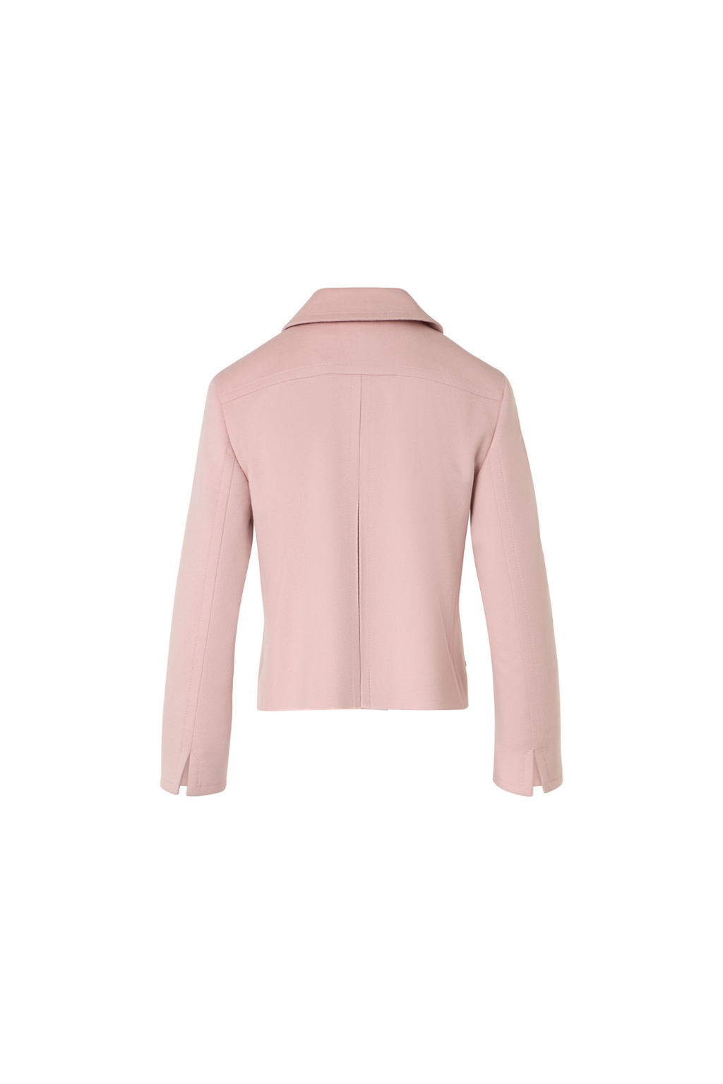 Boxy Cashwool Jacket with Shirt Collar