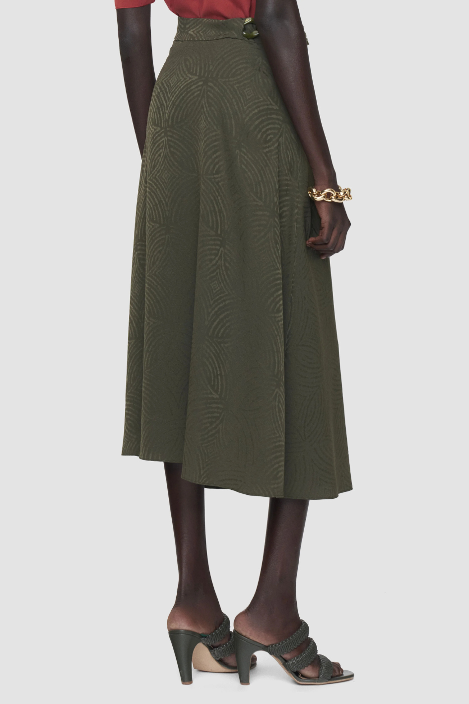 Tanger Jacquard Silk Skirt