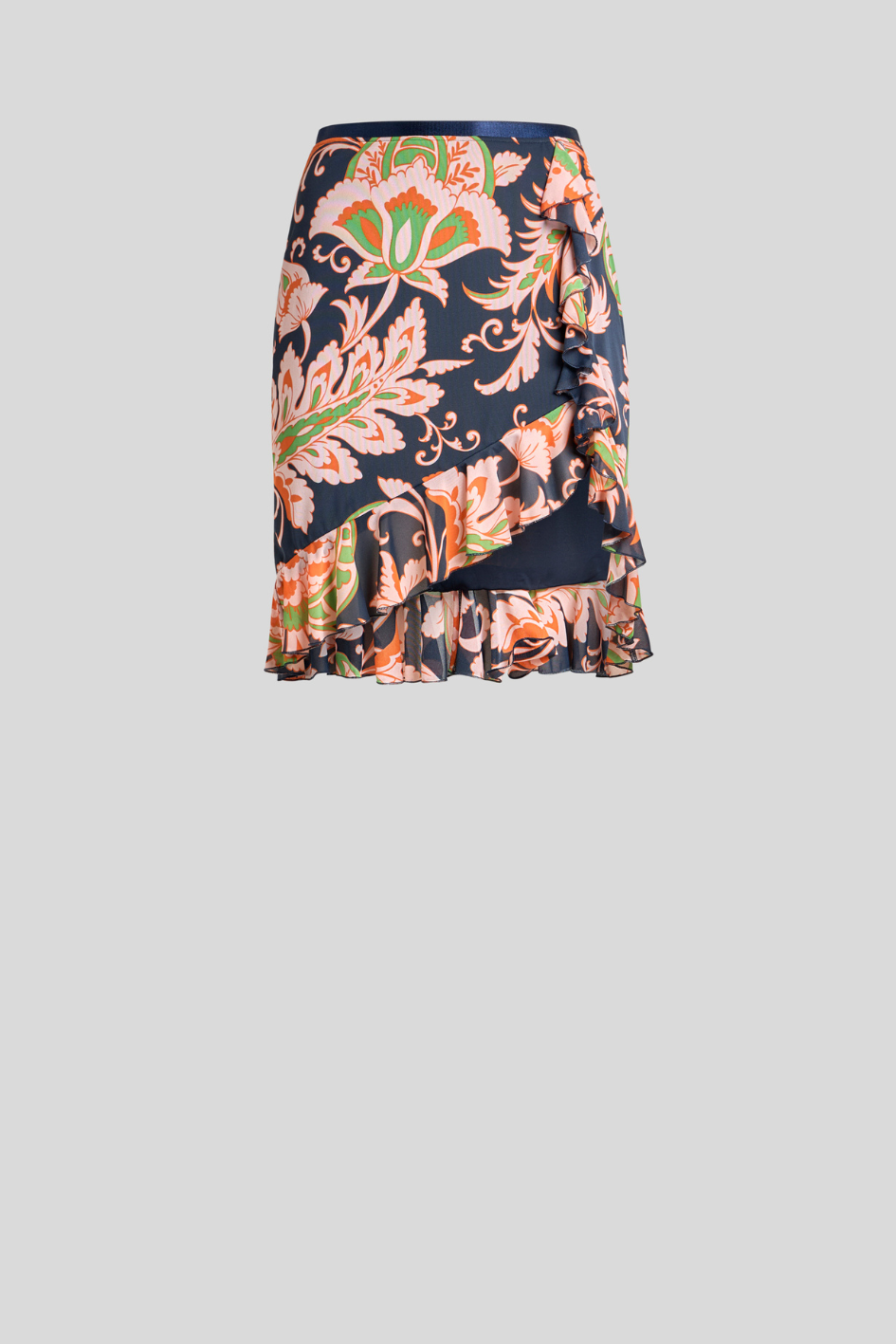 Mini Skirt with Paisley Pattern
