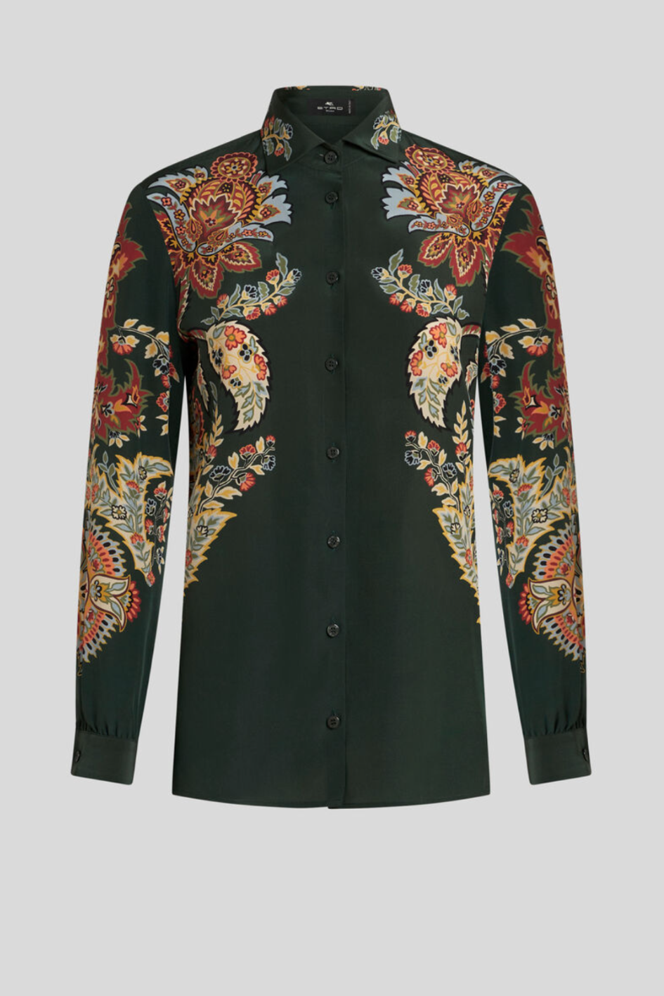 Silk Blouse with Paisley Pattern